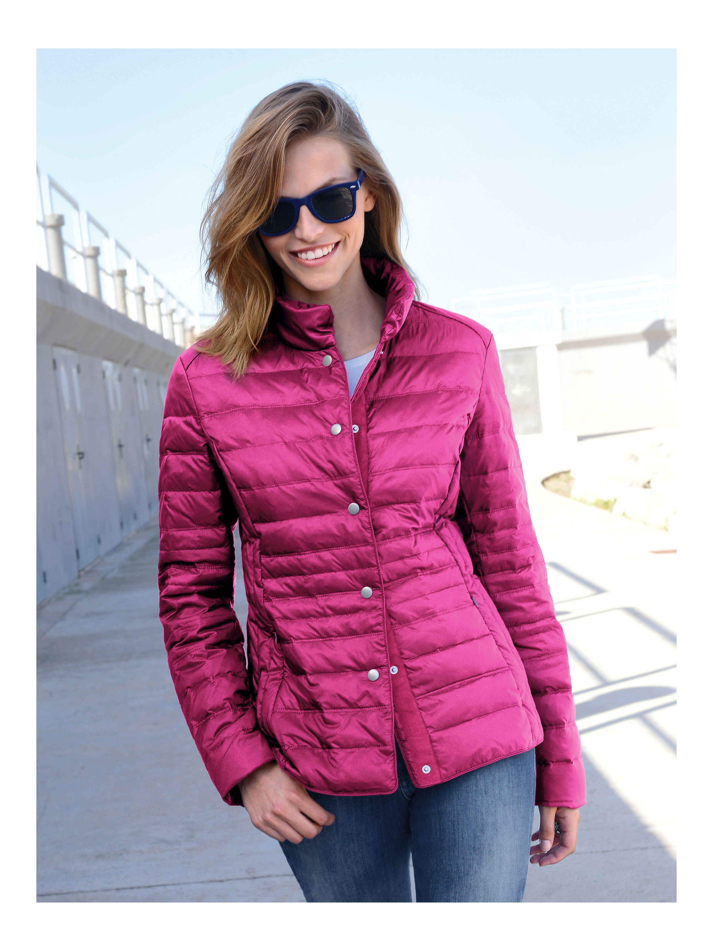 Image of Down quilted jacket Peter Hahn bright pink