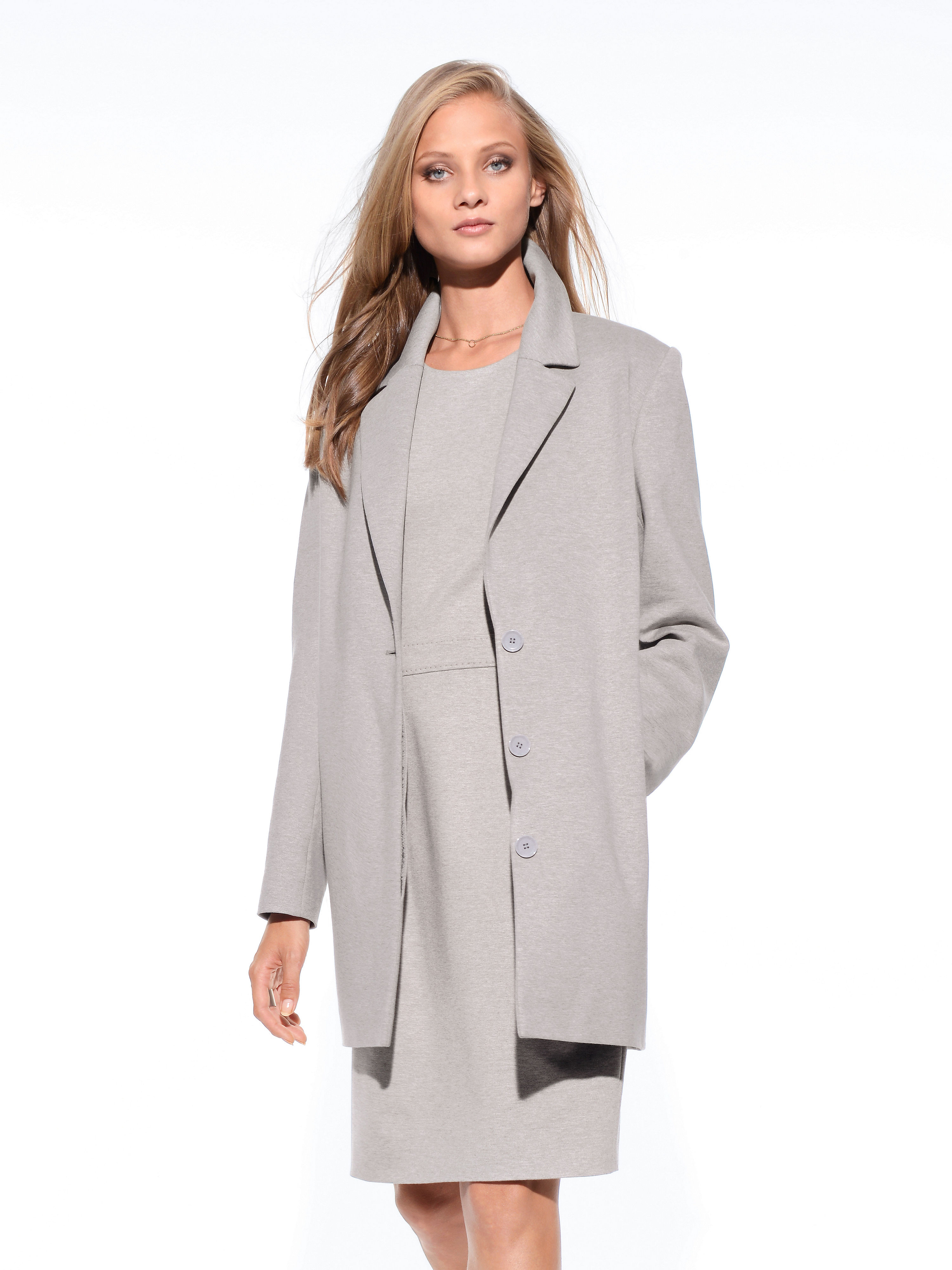 Image of Jersey coat Fadenmeister Berlin beige
