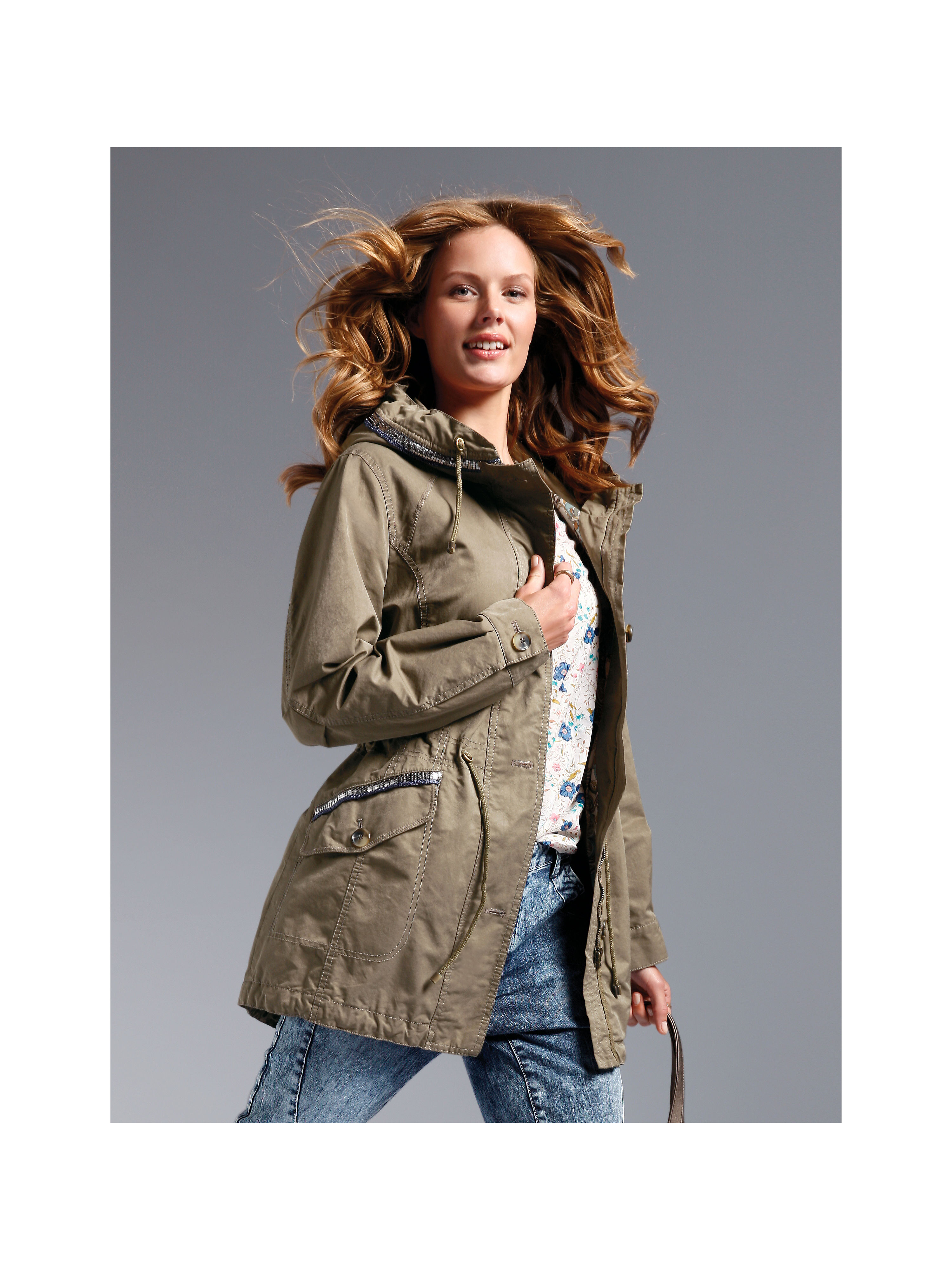 Image of Parka Looxent green size: 22