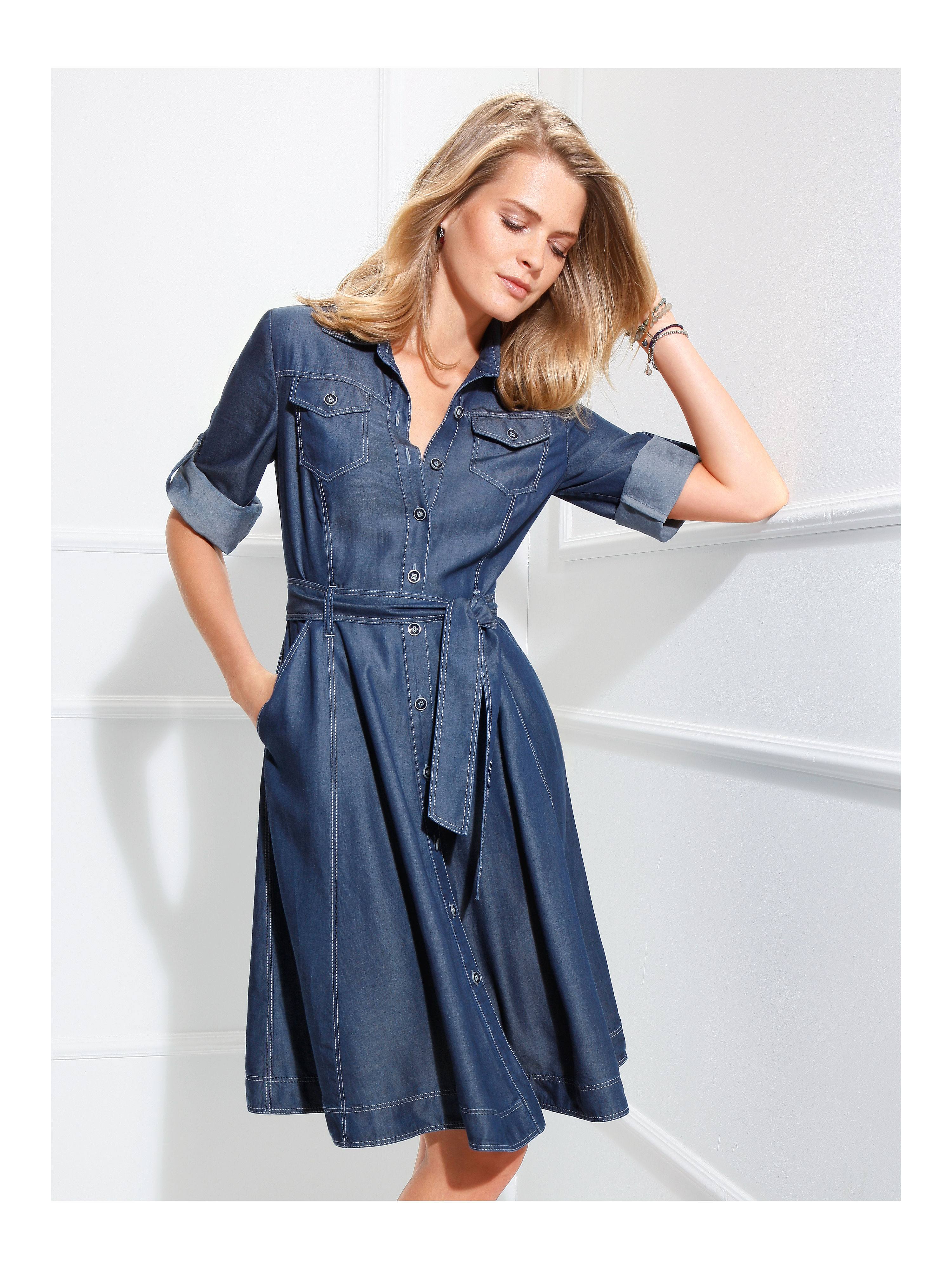 Image of Dress Basler denim