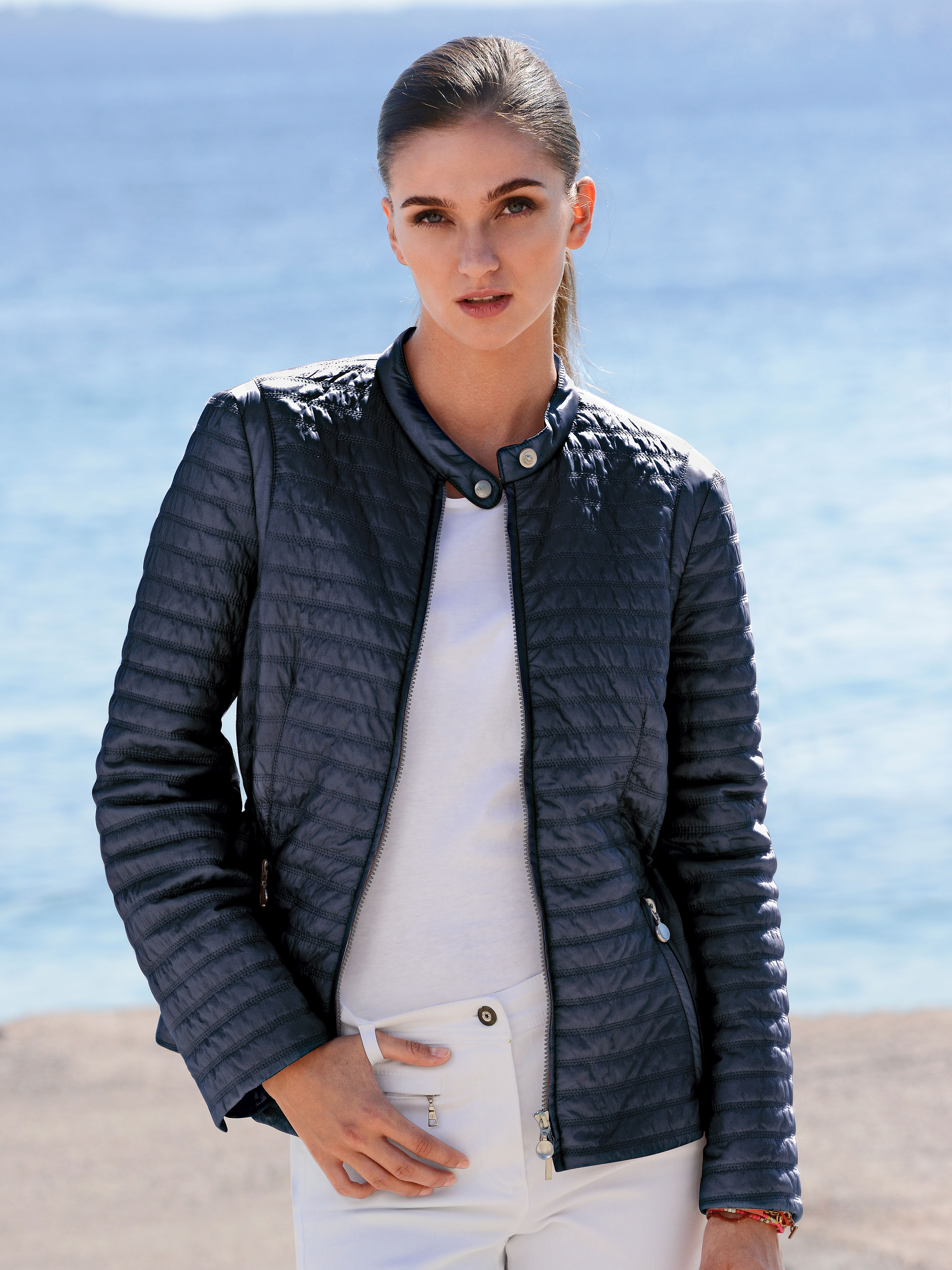 Image of Quilted jacket Gerry Weber blue