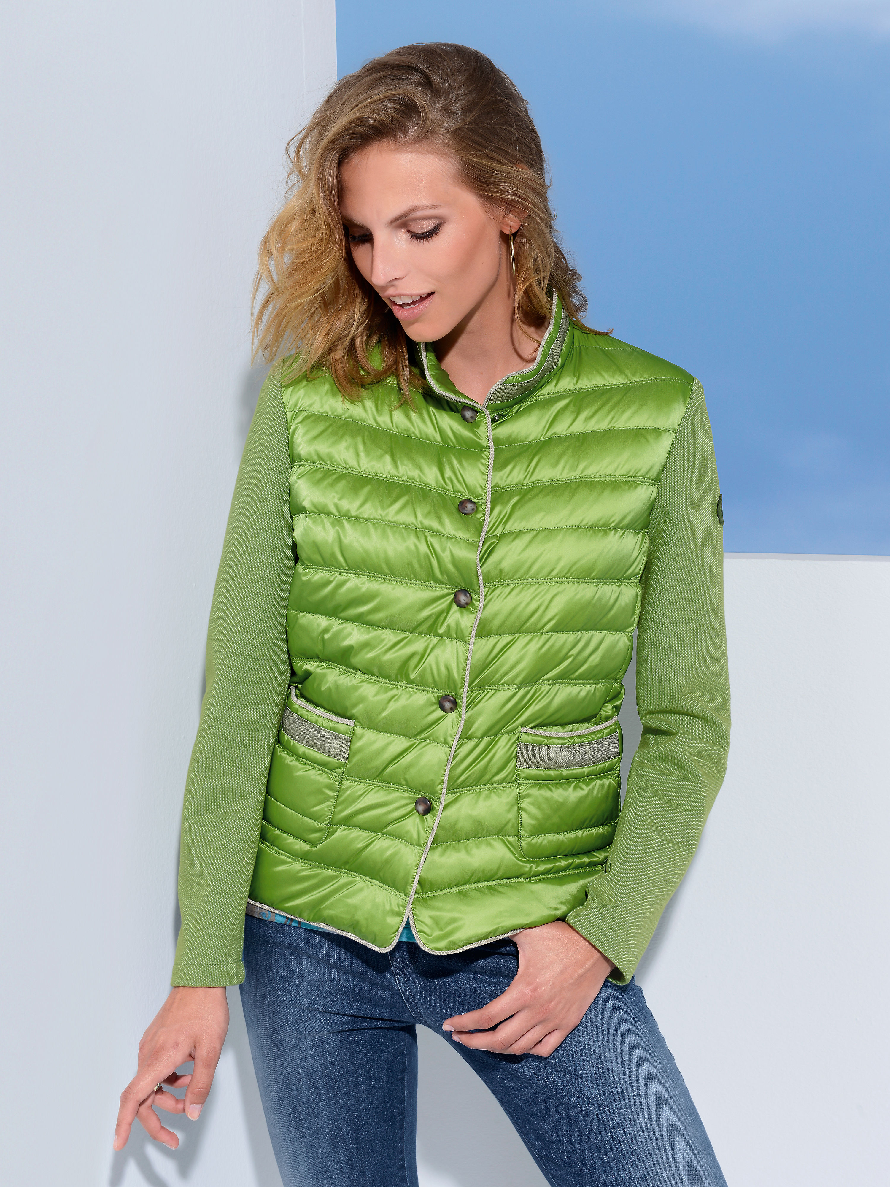 Image of Quilted jacket Schneiders Salzburg green