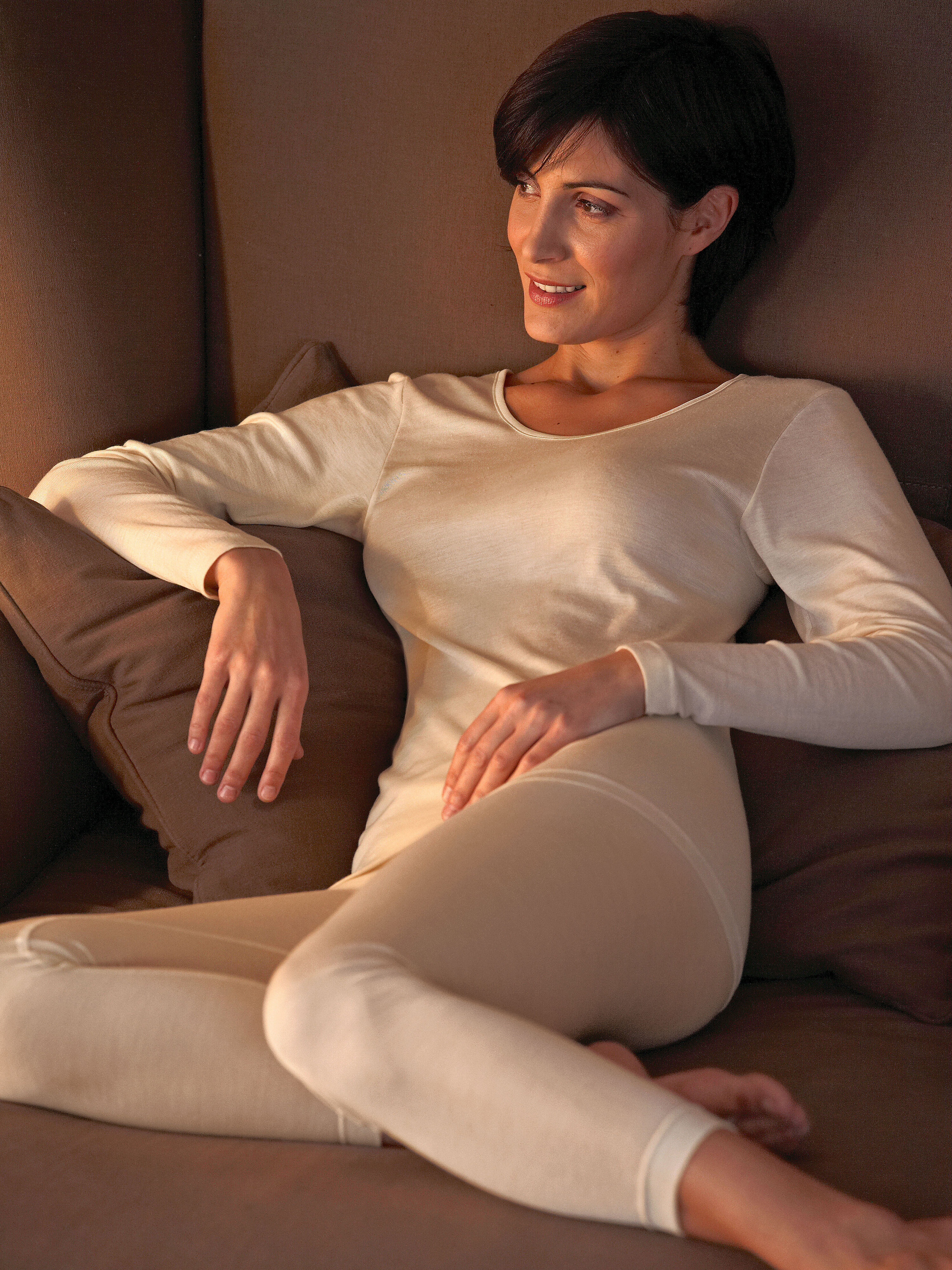 Image of Long-sleeved vest Intherm beige