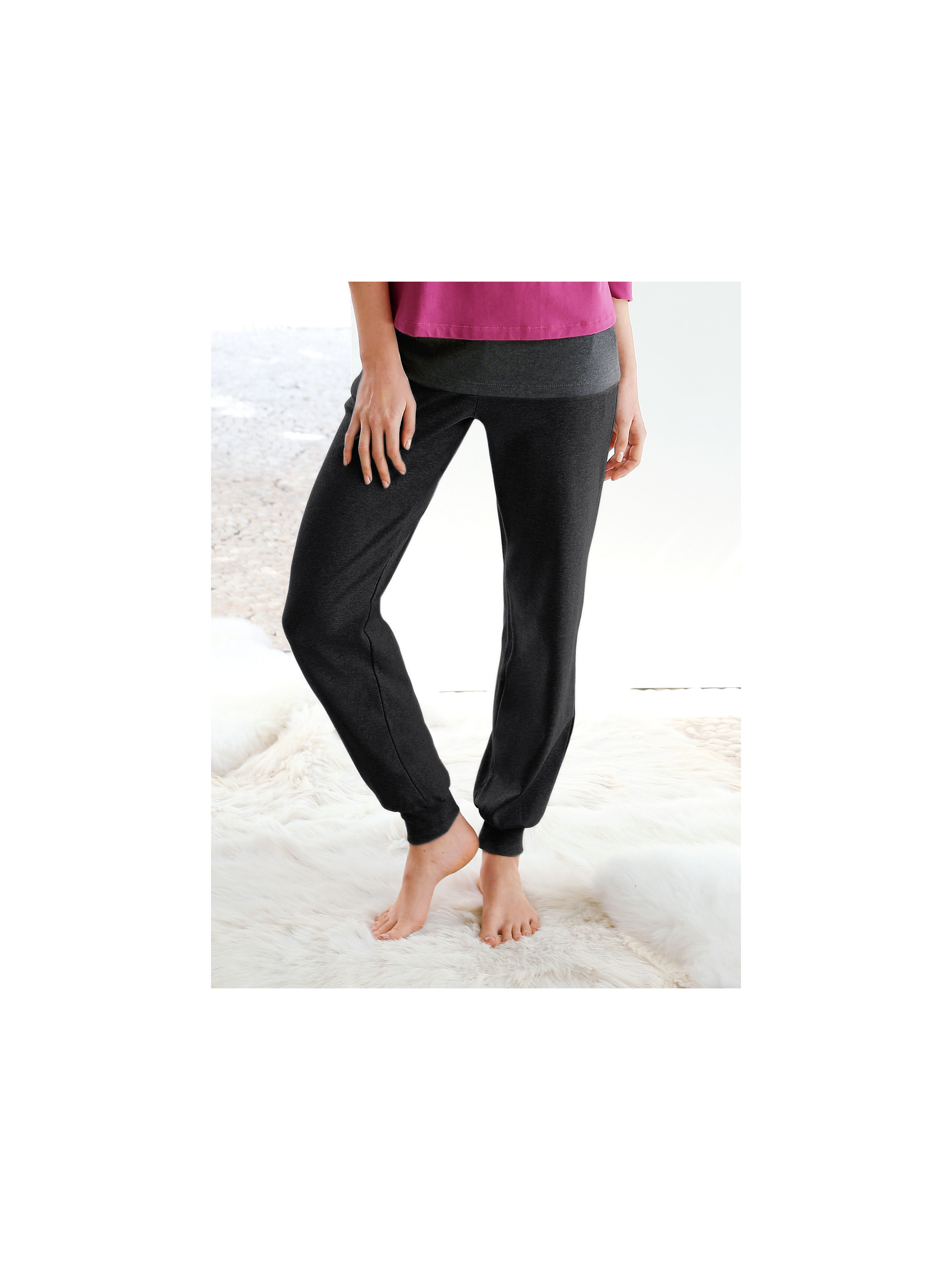 Image of Leisure trousers Peter Hahn black size: 10