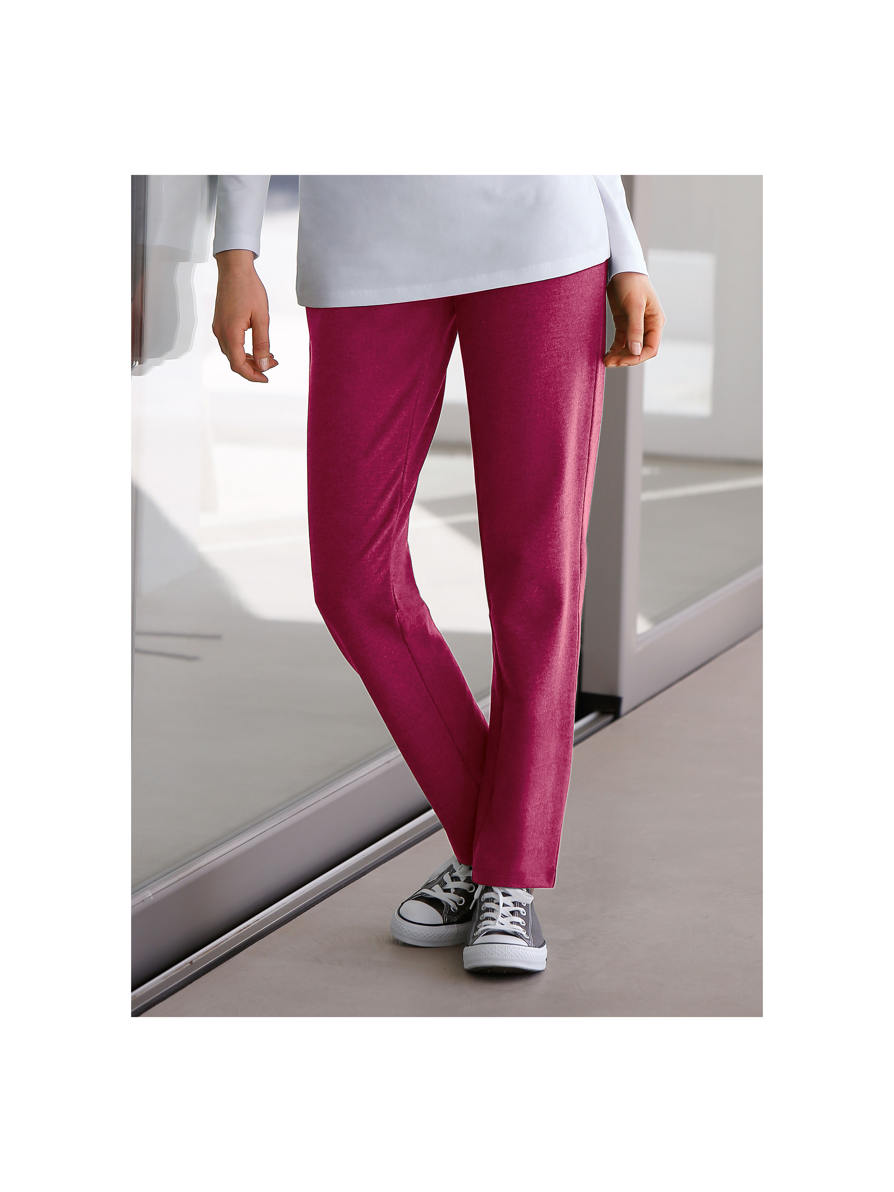 Image of Leisure trousers Peter Hahn bright pink