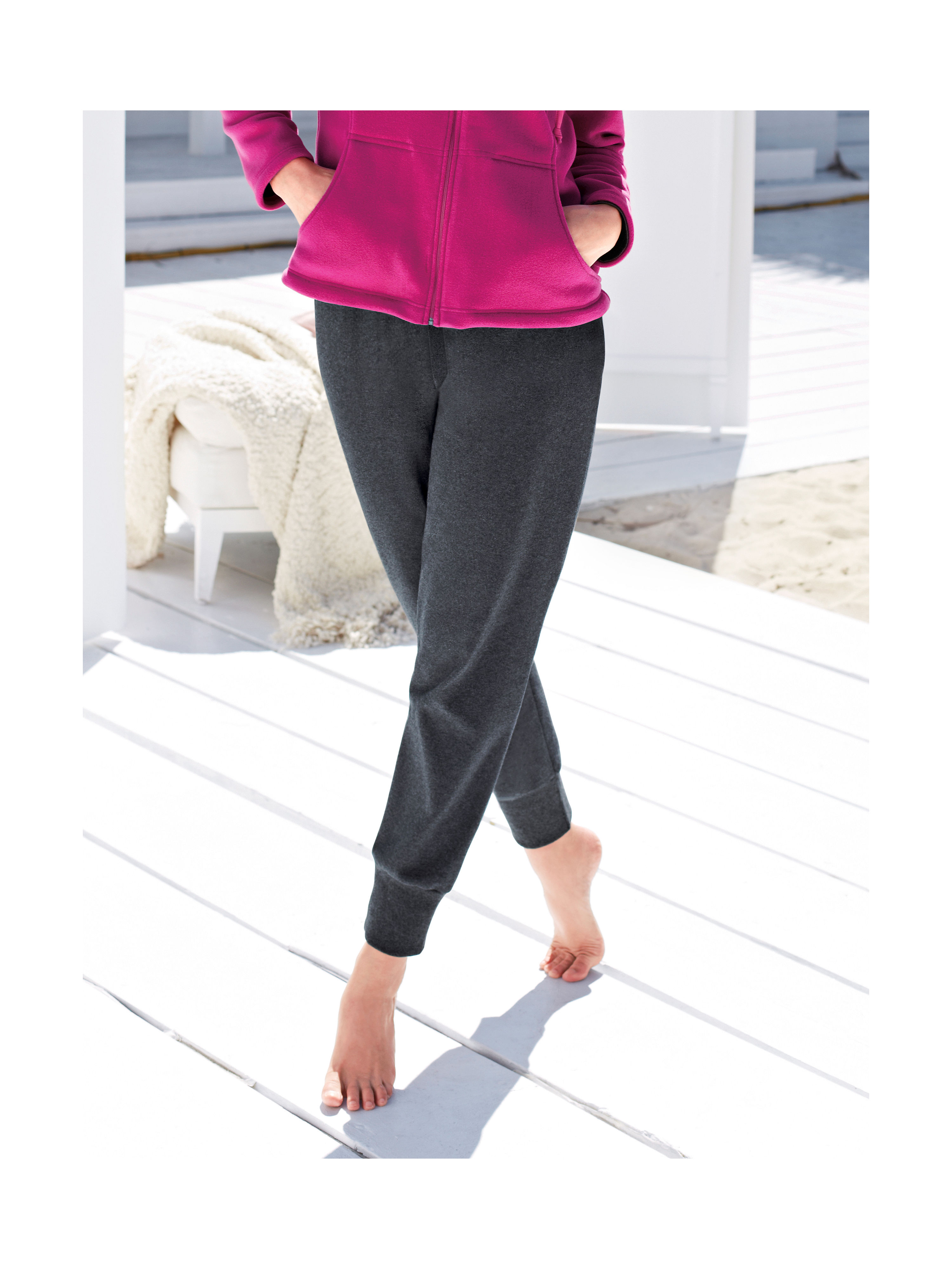 Image of Leisure trousers Peter Hahn grey size: 10s