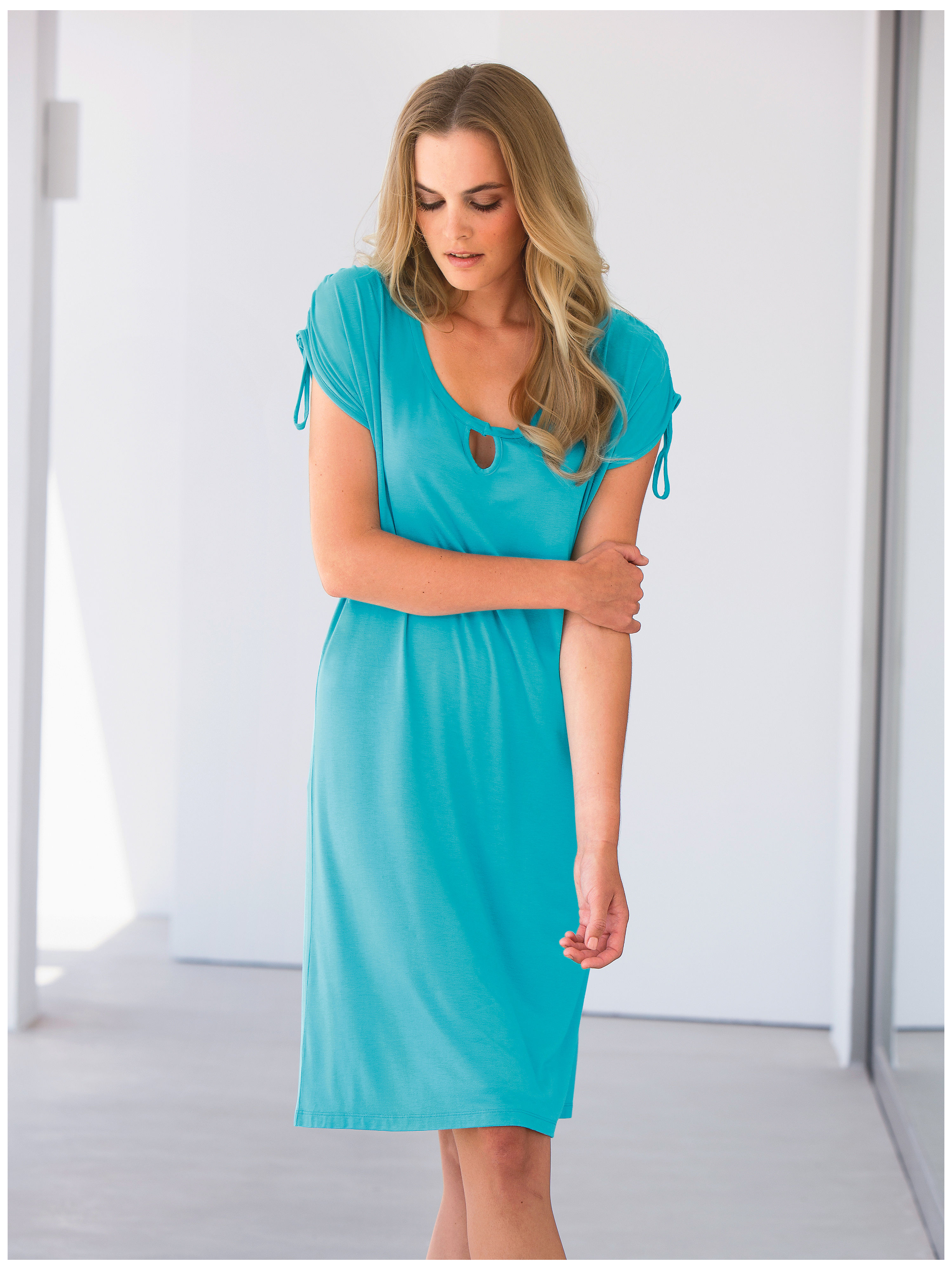 Image of Lounge dress Peter Hahn turquoise size: 12