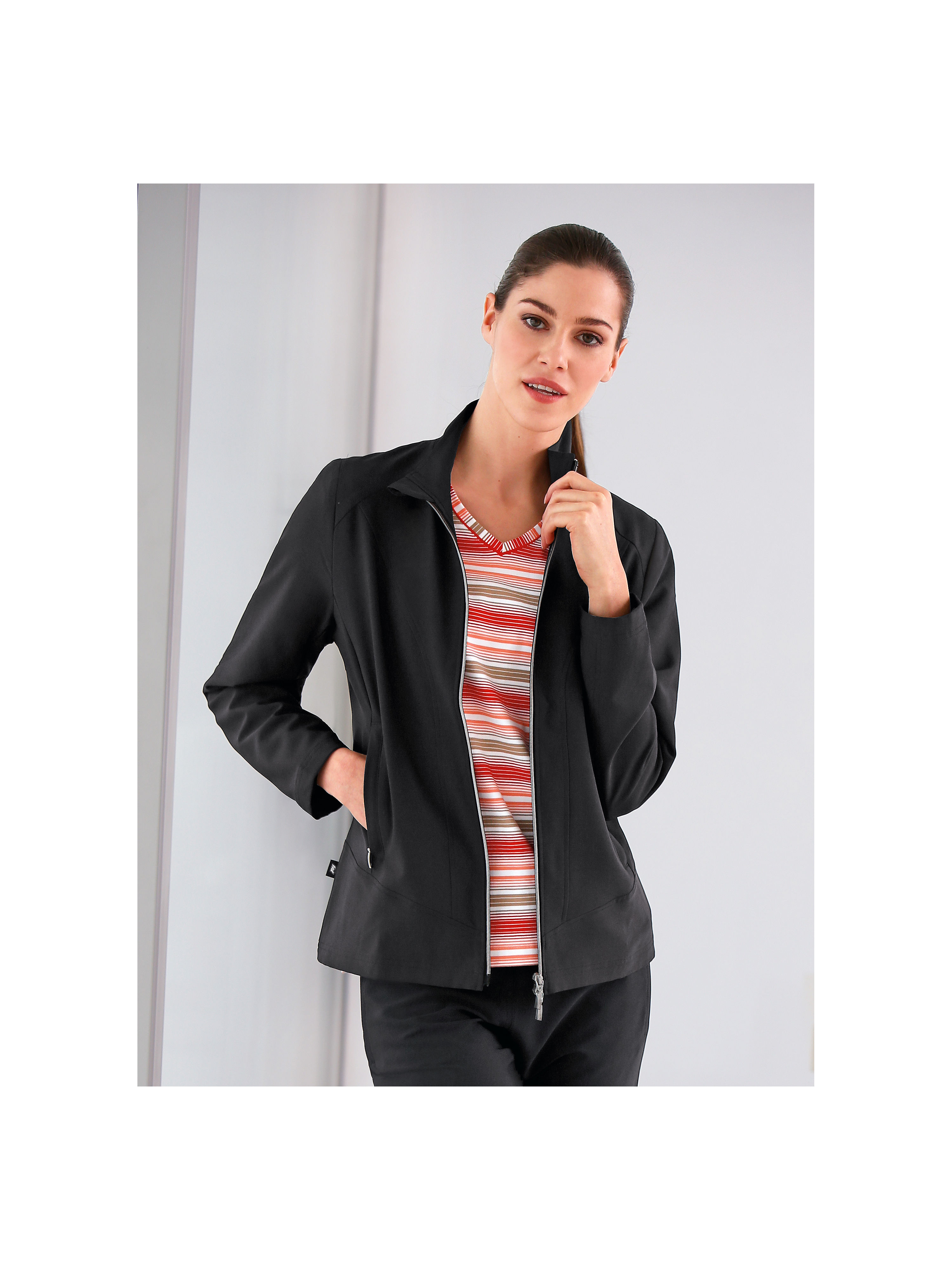 Image of Functional woven jacket KATJA Joy black