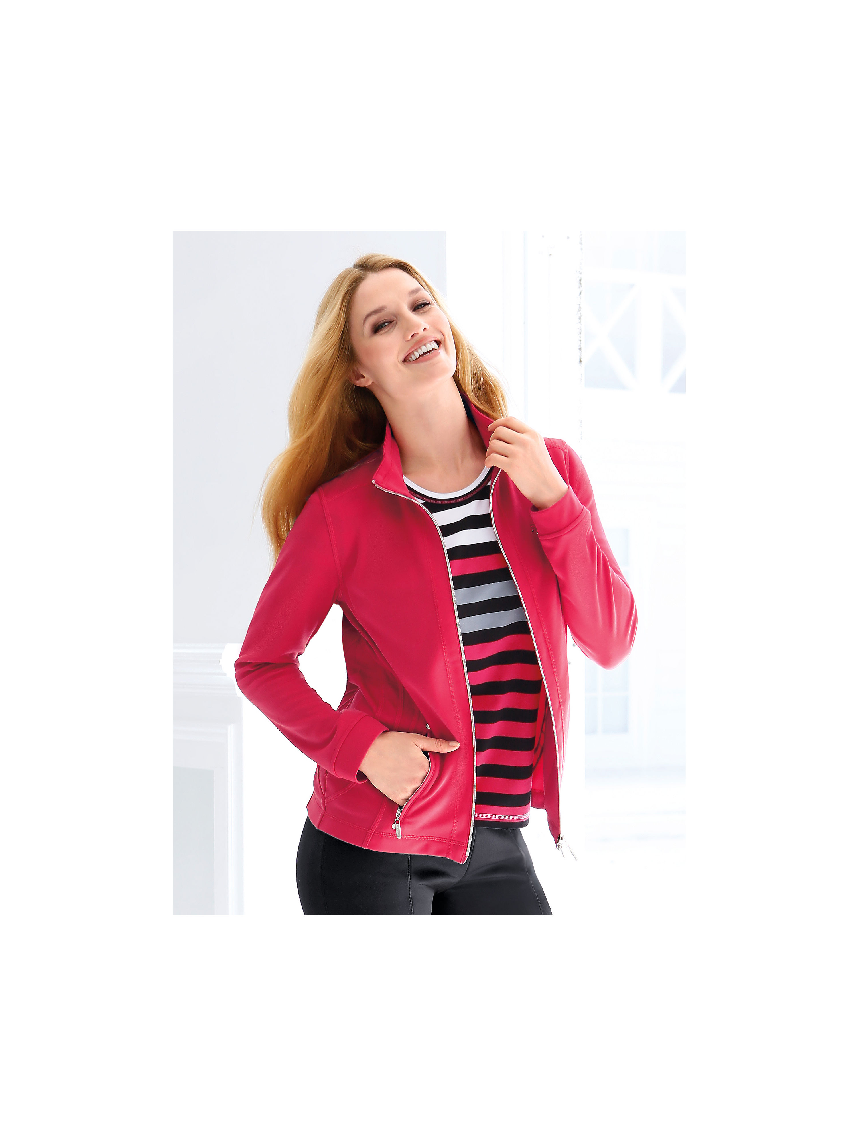Image of Sweat jacket Peter Hahn red