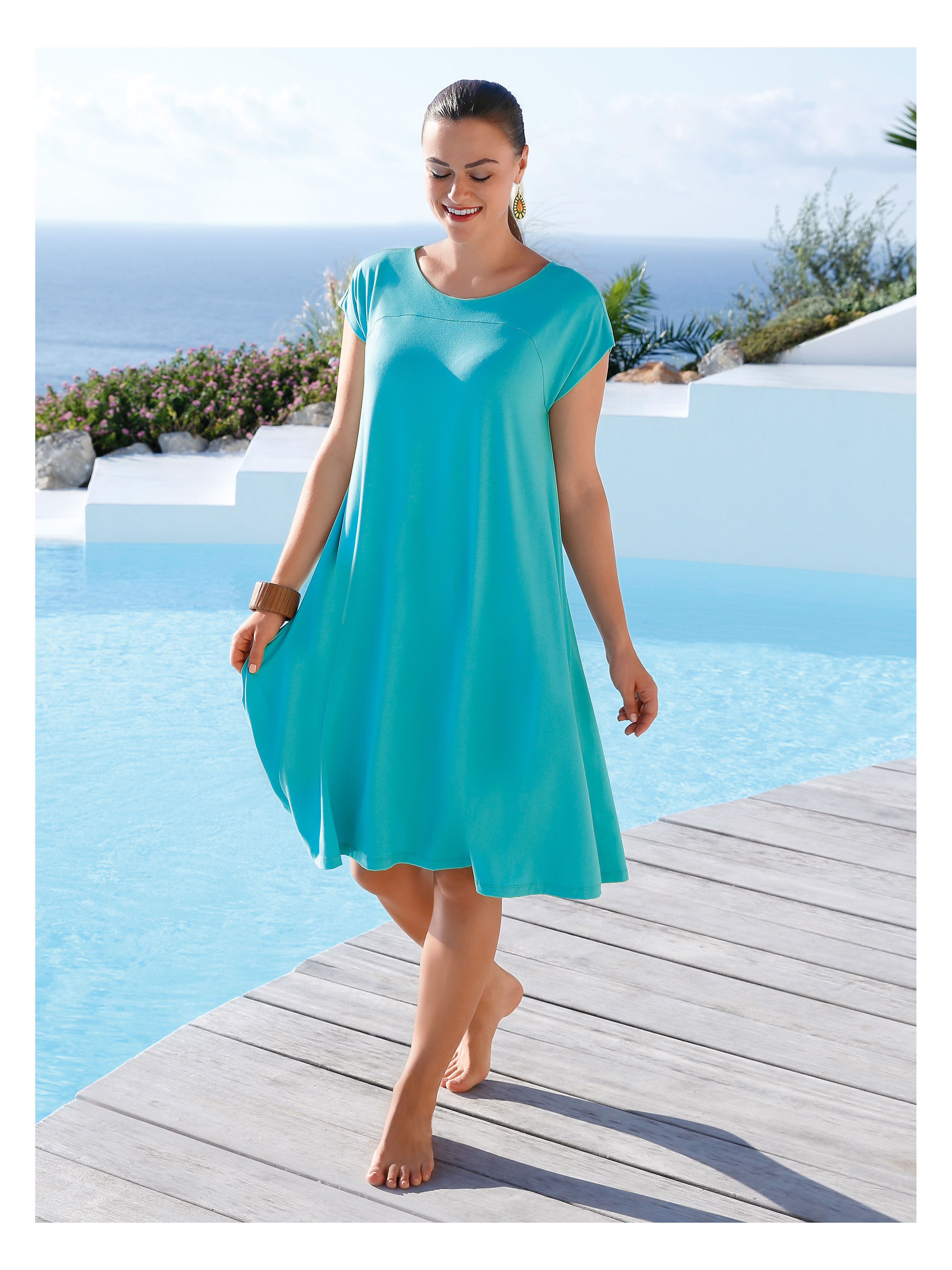 Image of Leisure dress Anna Aura turquoise size: 26