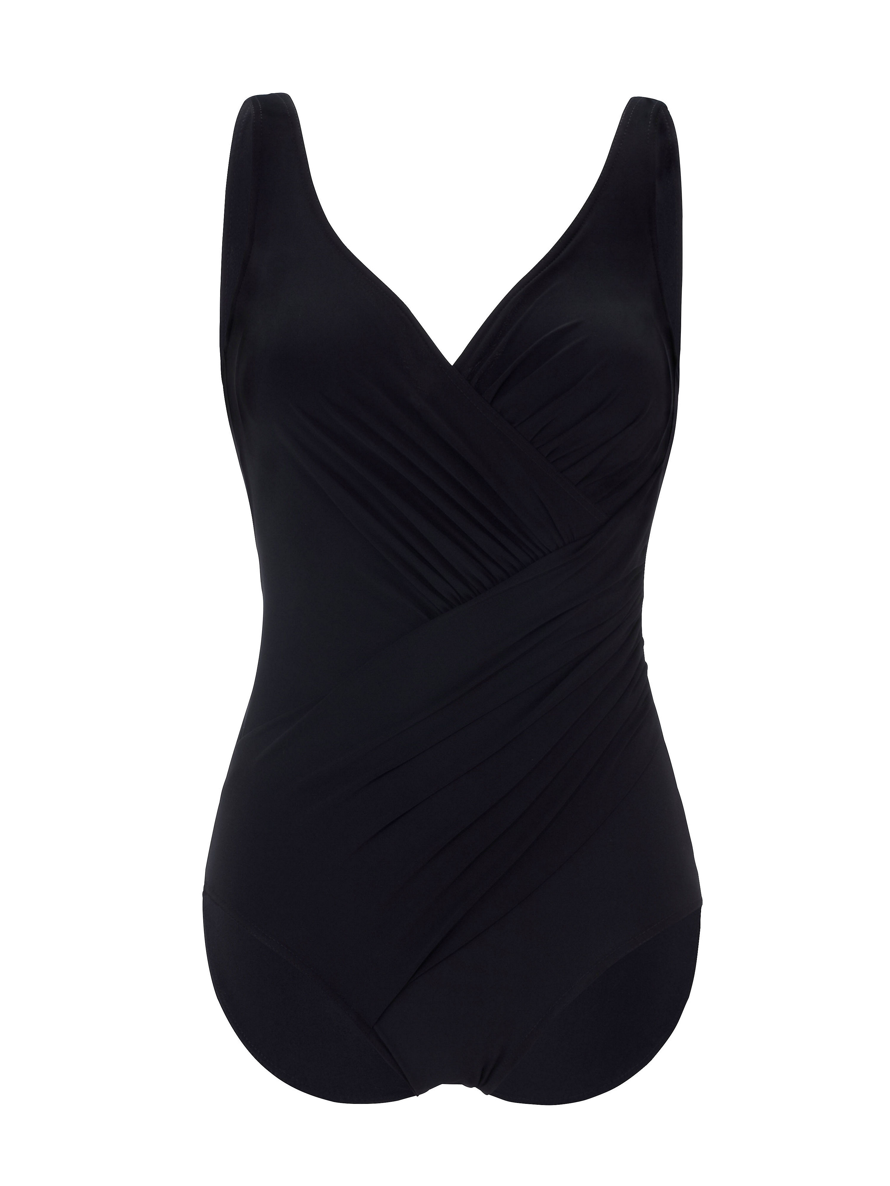 Image of Swimsuit with a V neckline Peter Hahn black