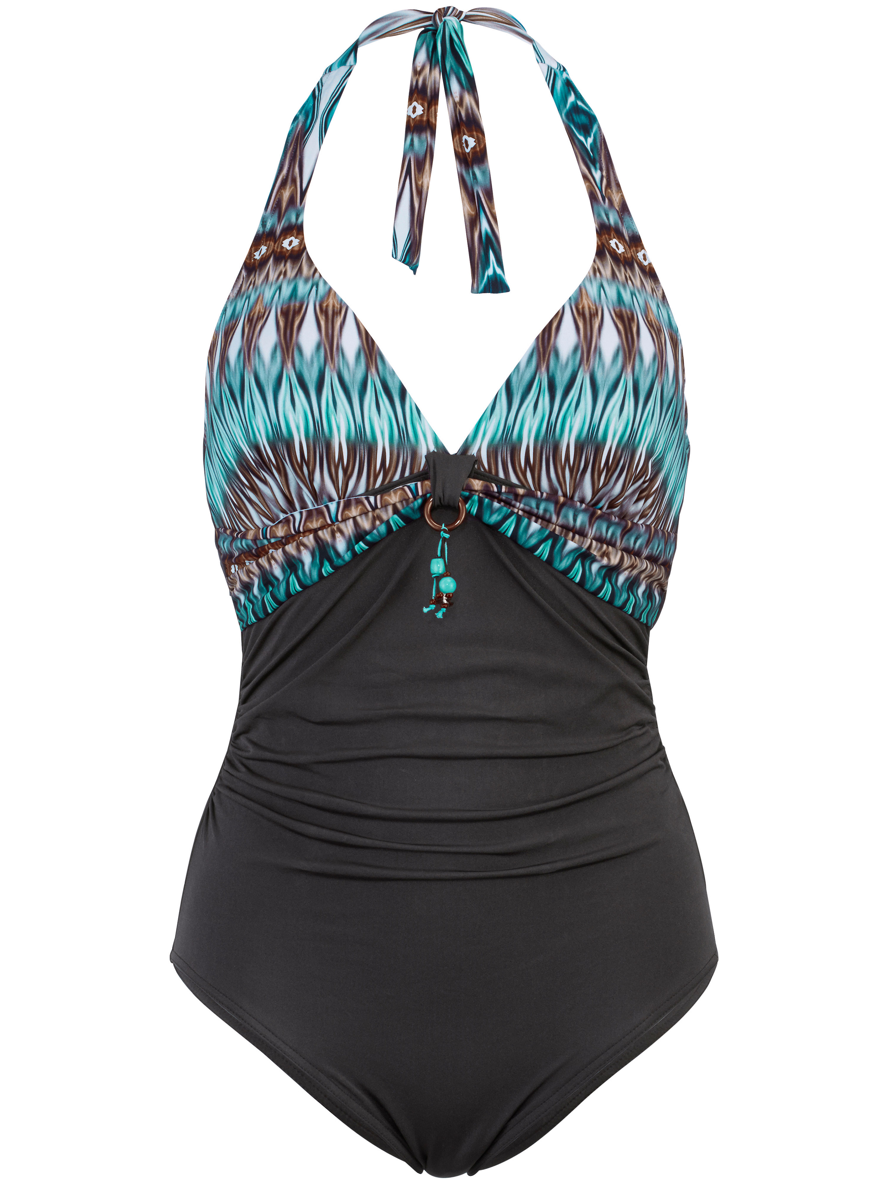 Image of Swimsuit with a tie at the neck Opera multicoloured