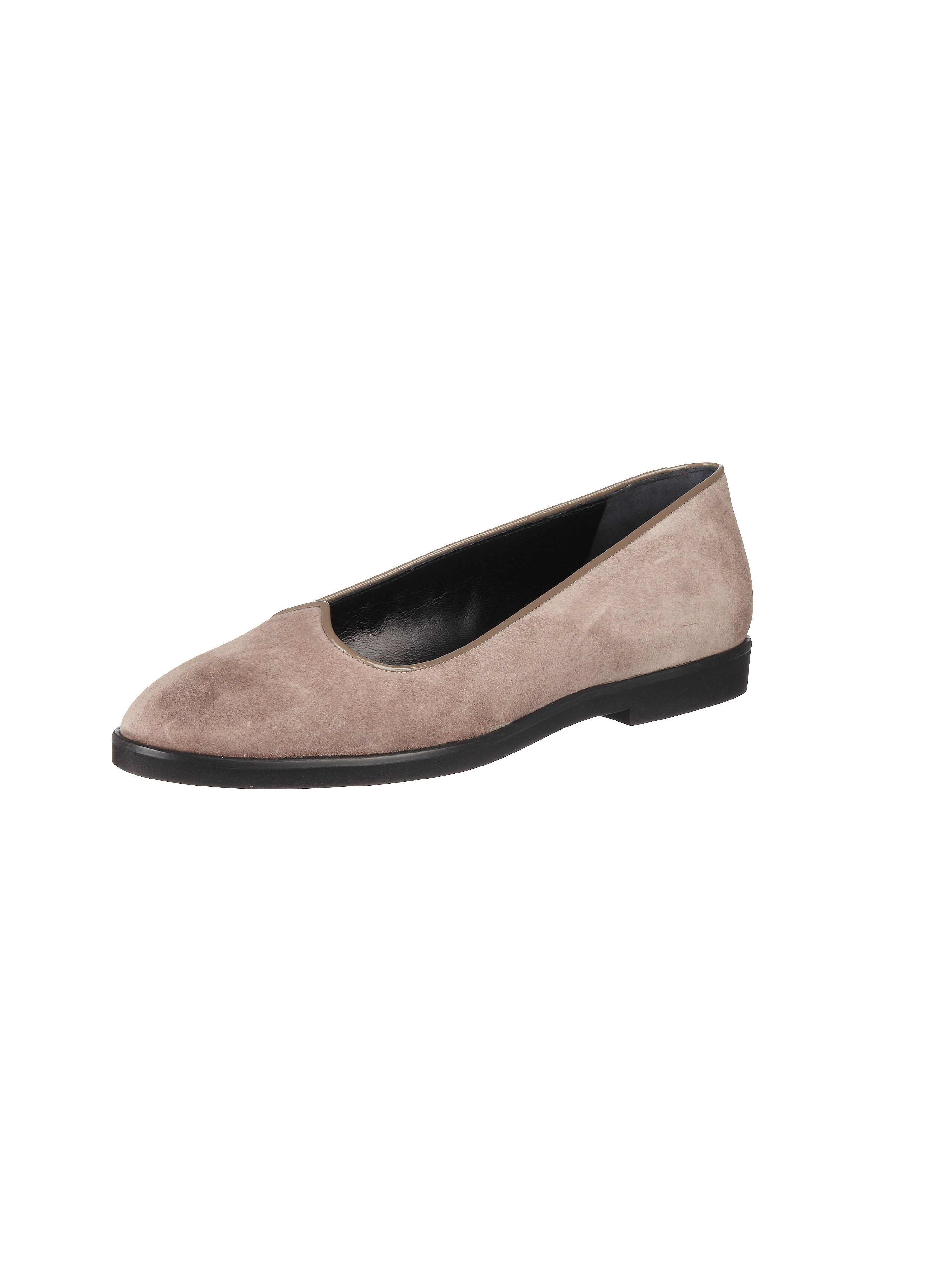 Image of Velvety calfskin suede ballerinas Uta Raasch brown