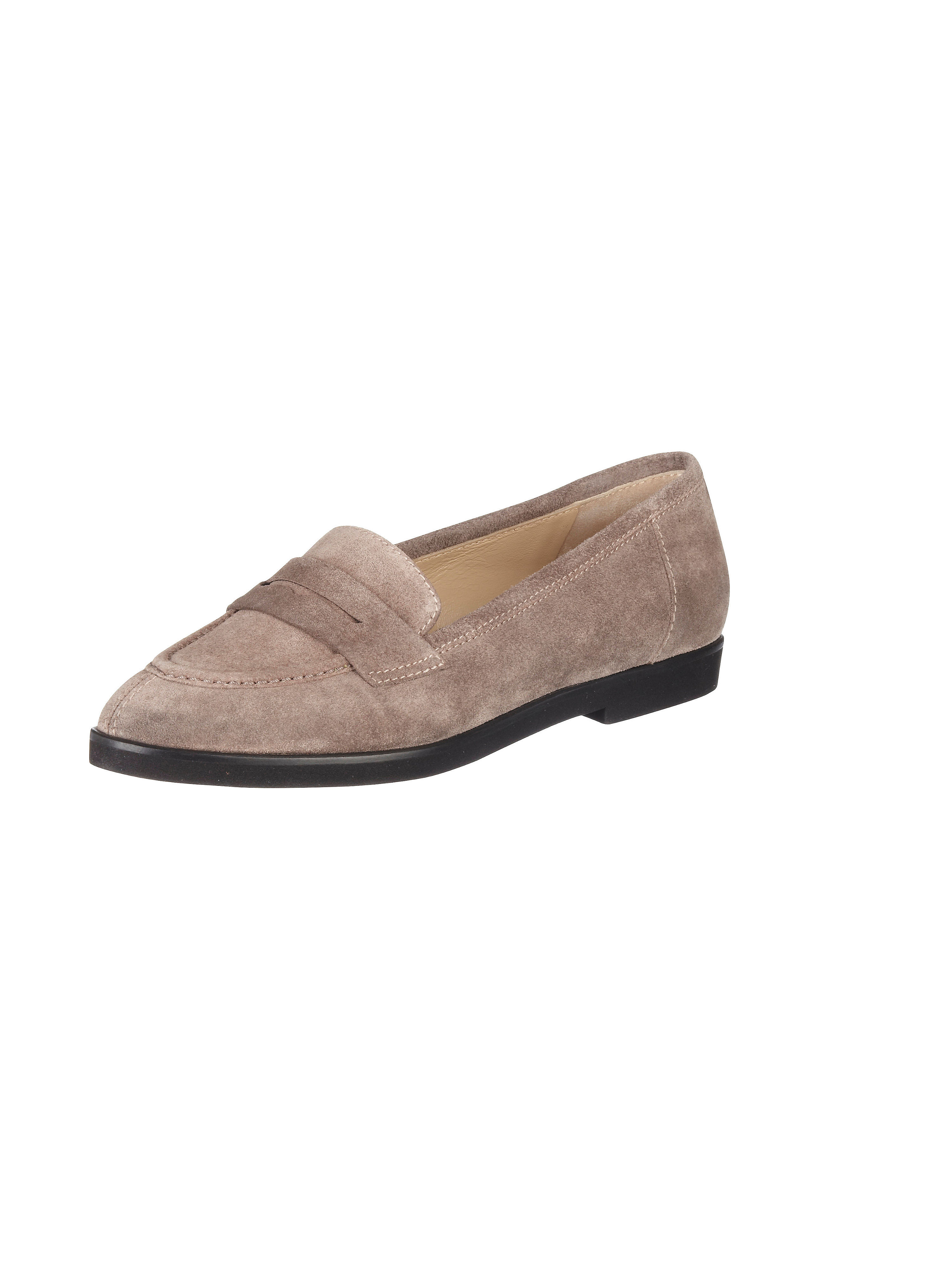 Image of Oiled cowhide suede slip-ons Uta Raasch brown