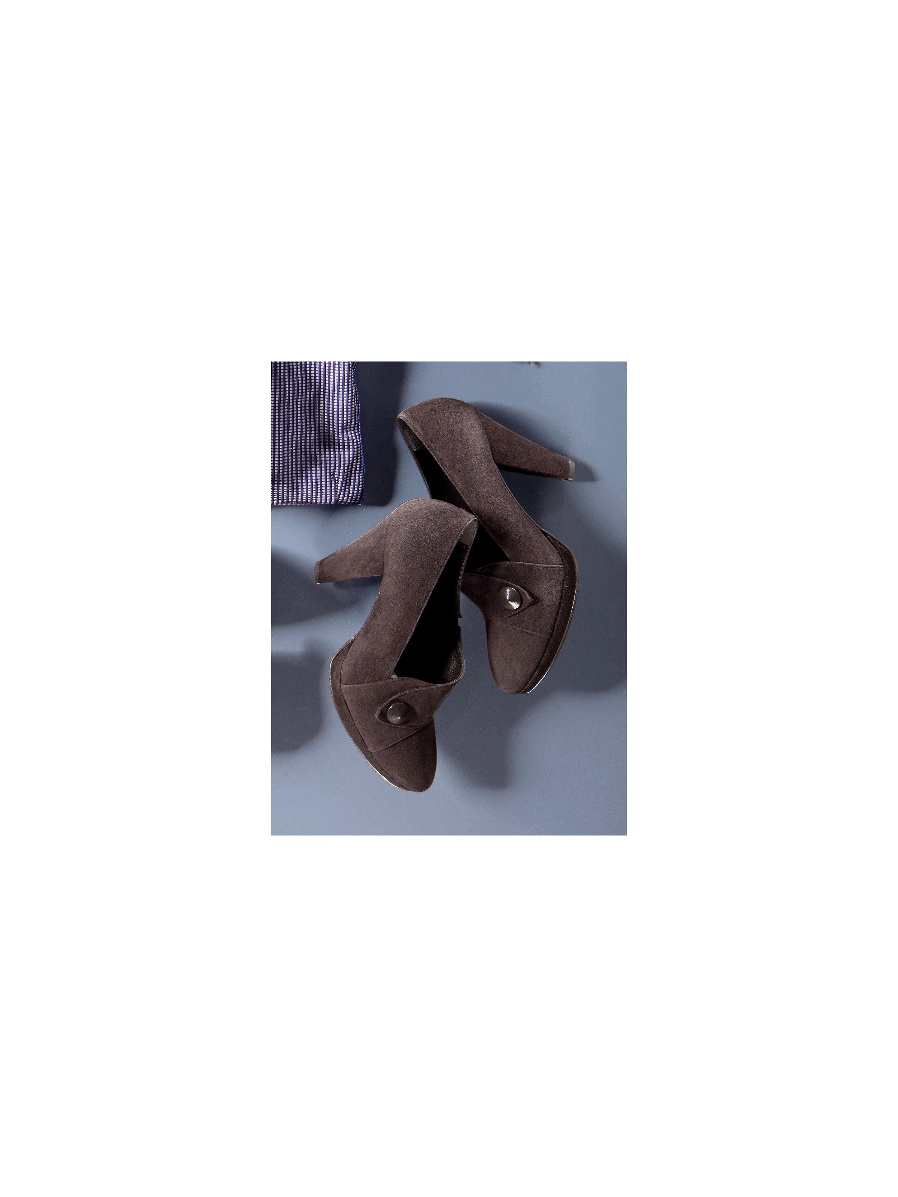 Image of Comfortable kidskin suede pumps Uta Raasch brown