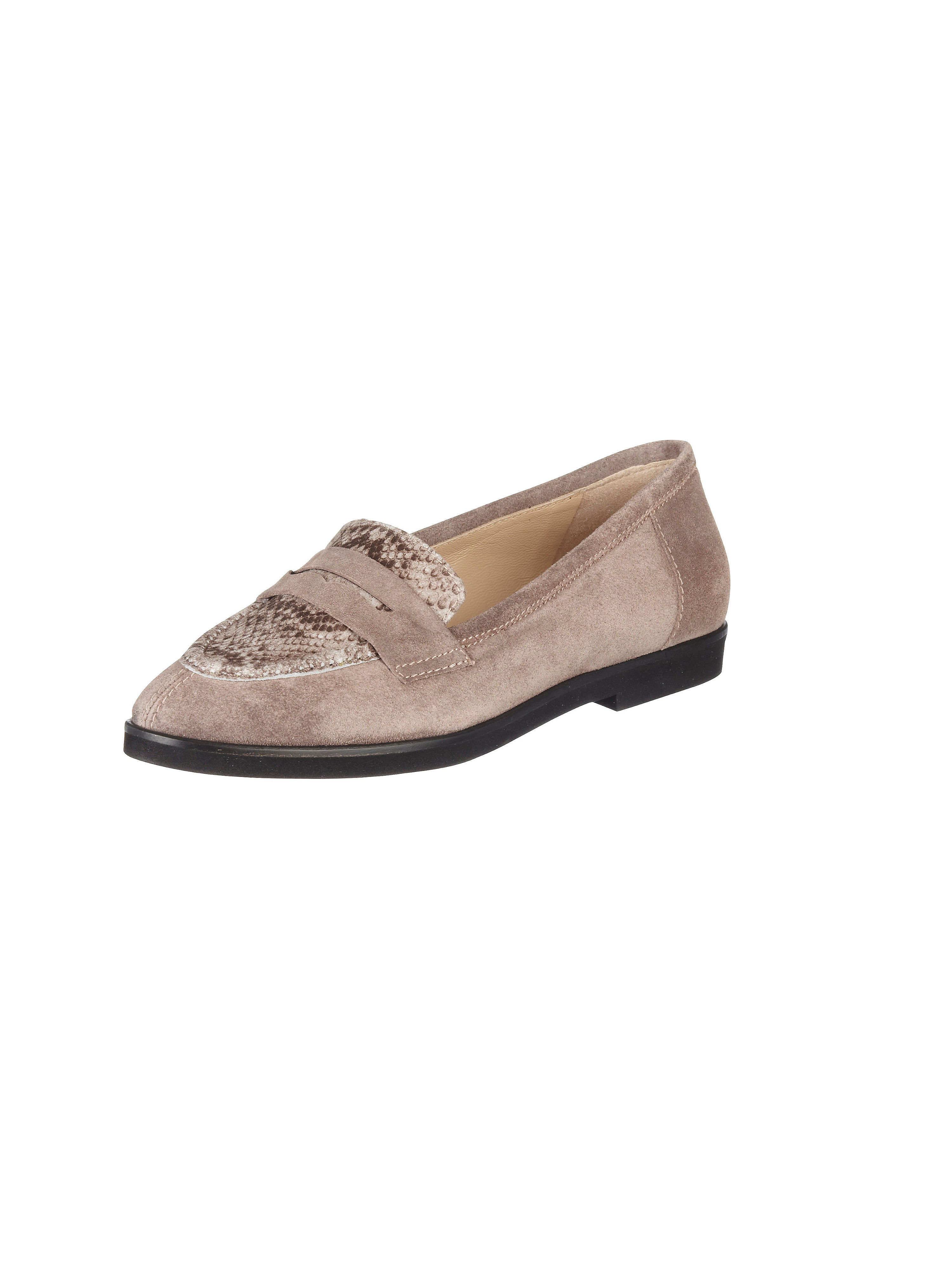 Image of Oiled kidskin suede slip-ons Uta Raasch brown