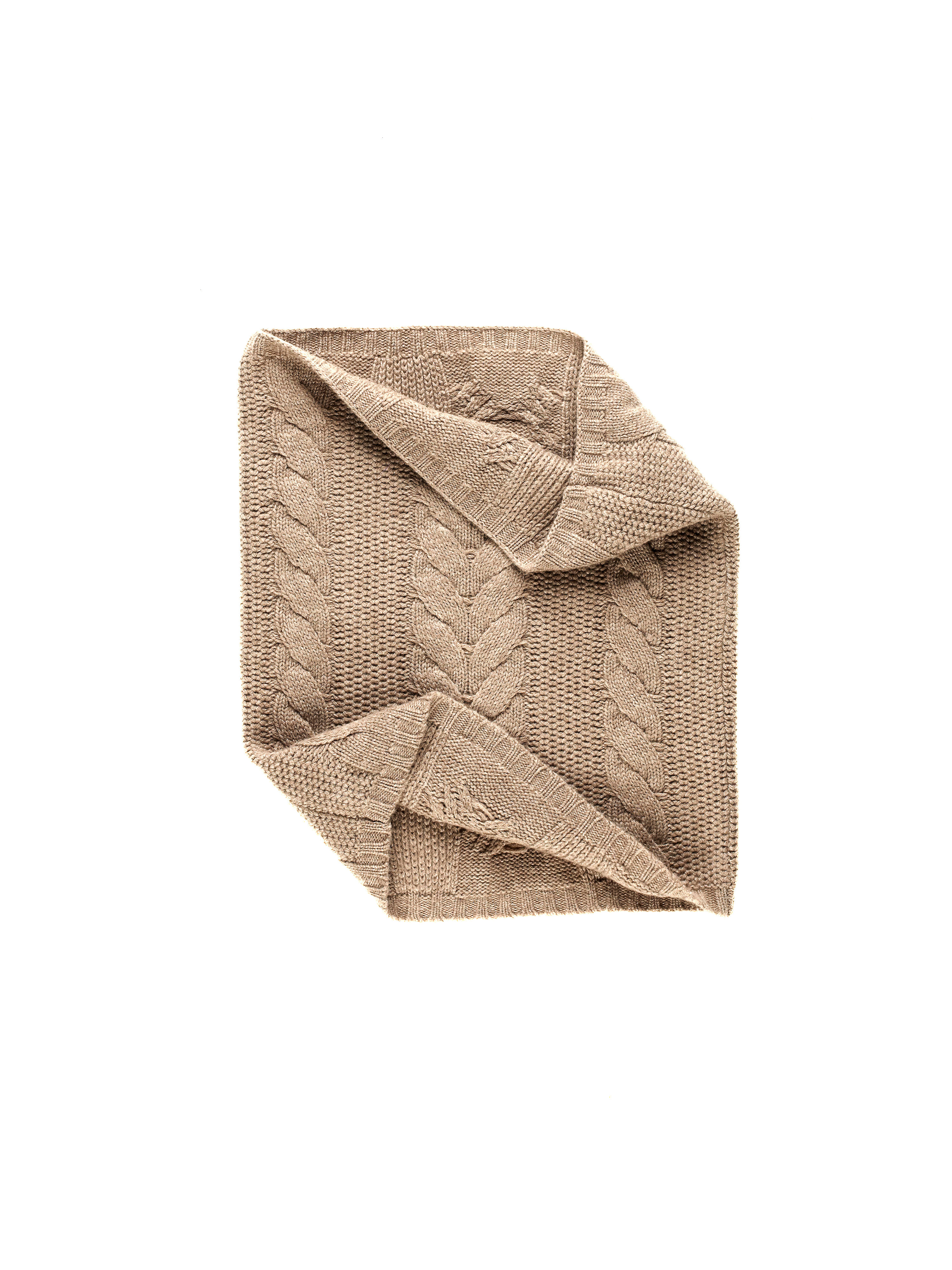 Image of Loop scarf, coarsely knit Peter Hahn beige