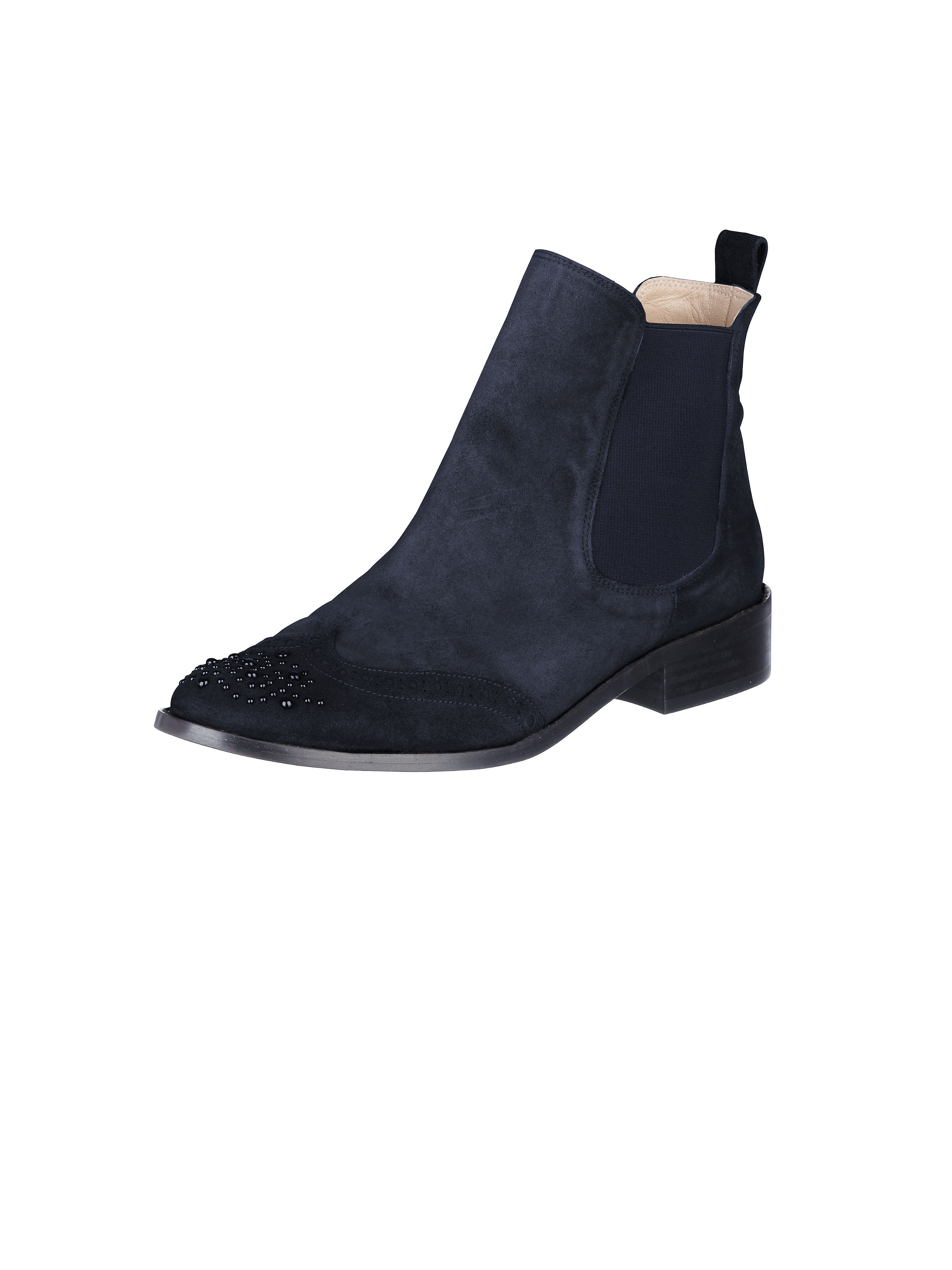 Image of Oiled suede ankle boots Uta Raasch blue