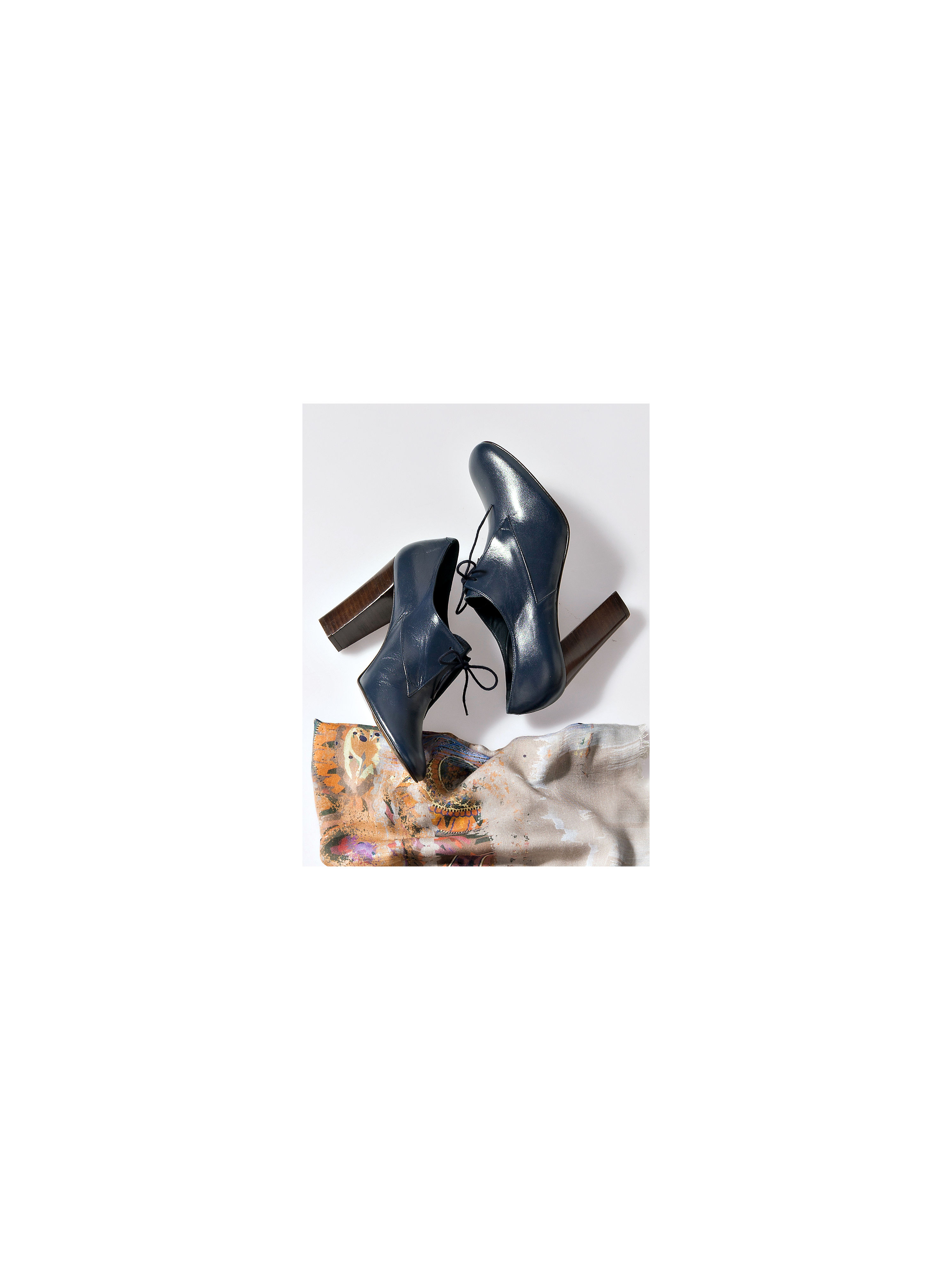 Image of Ankle-high lace-up pumps Uta Raasch blue