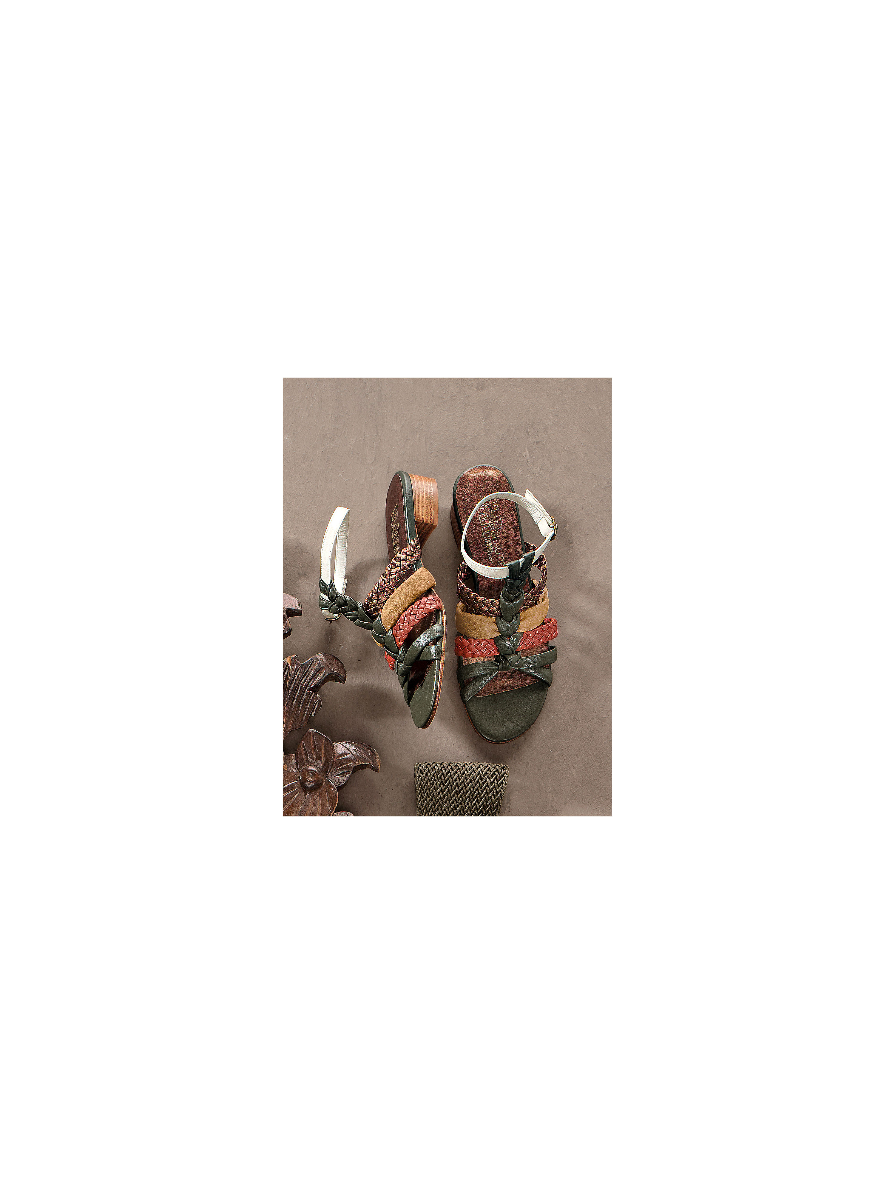 Image of Dainty sandals in the new summer look Uta Raasch multicoloured