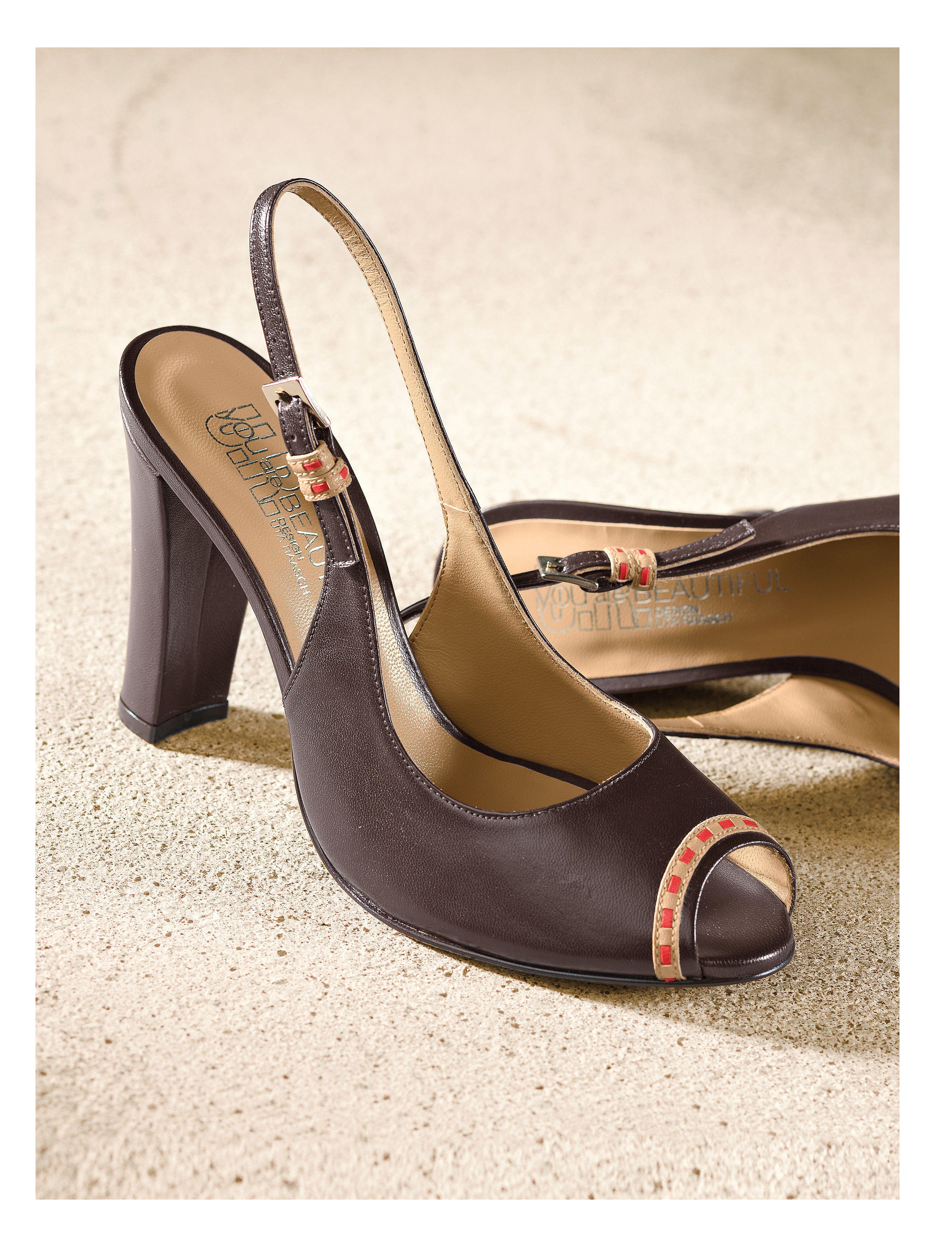 Image of Slingback sandals Uta Raasch brown