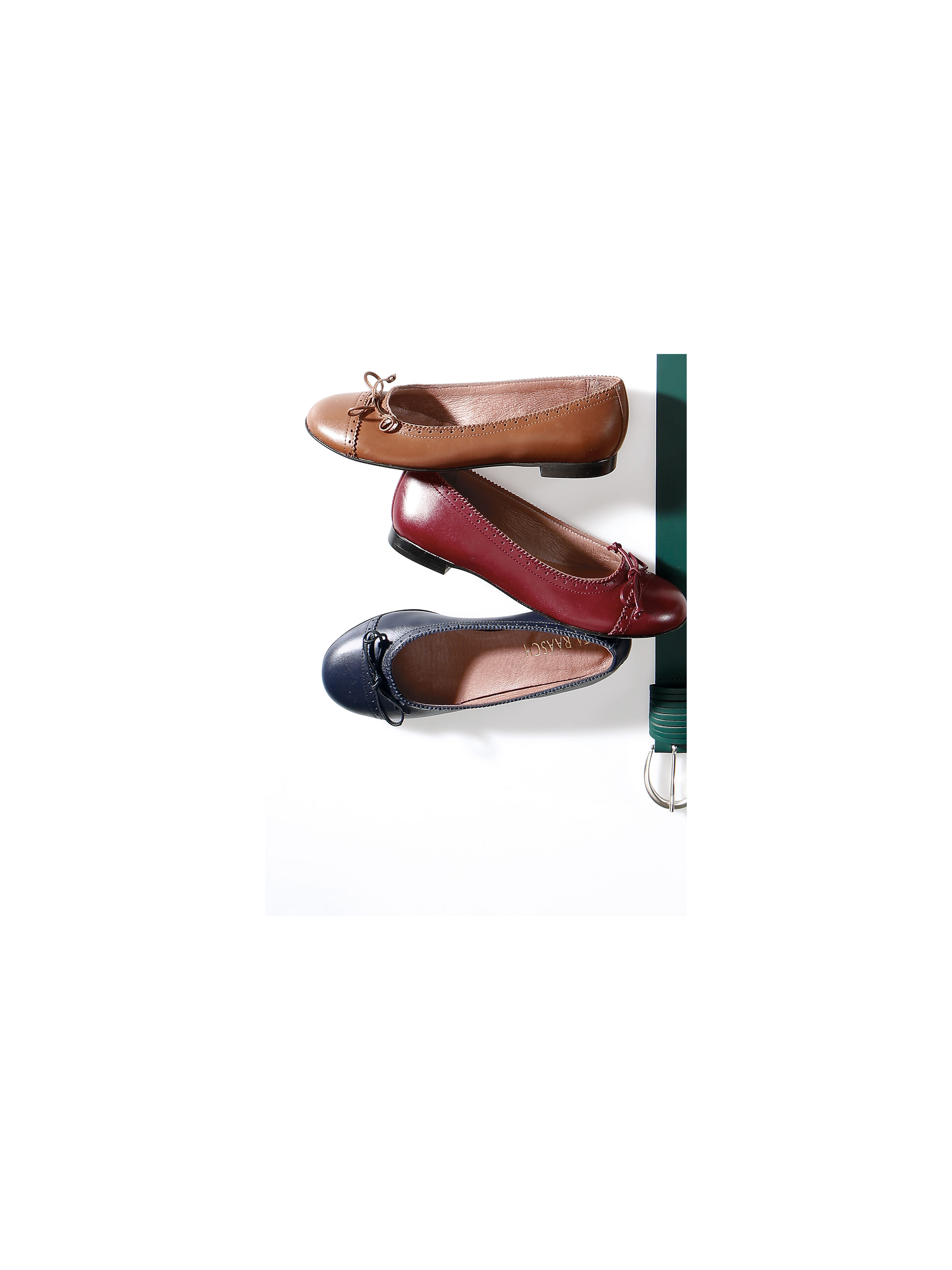 Image of Ballerinas made from the finest calfskin nappa Uta Raasch blue