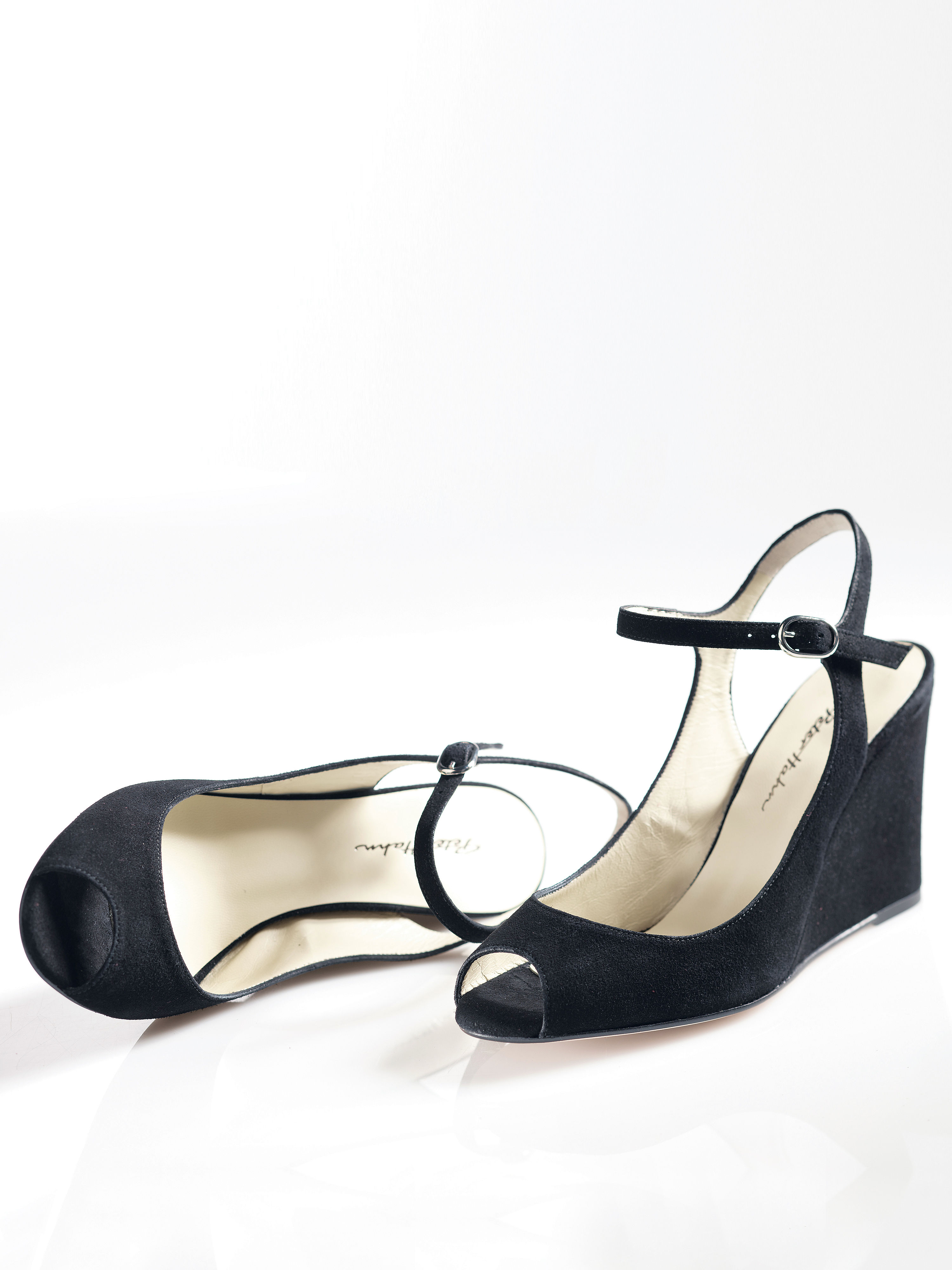 Image of Wedge sandals Peter Hahn black