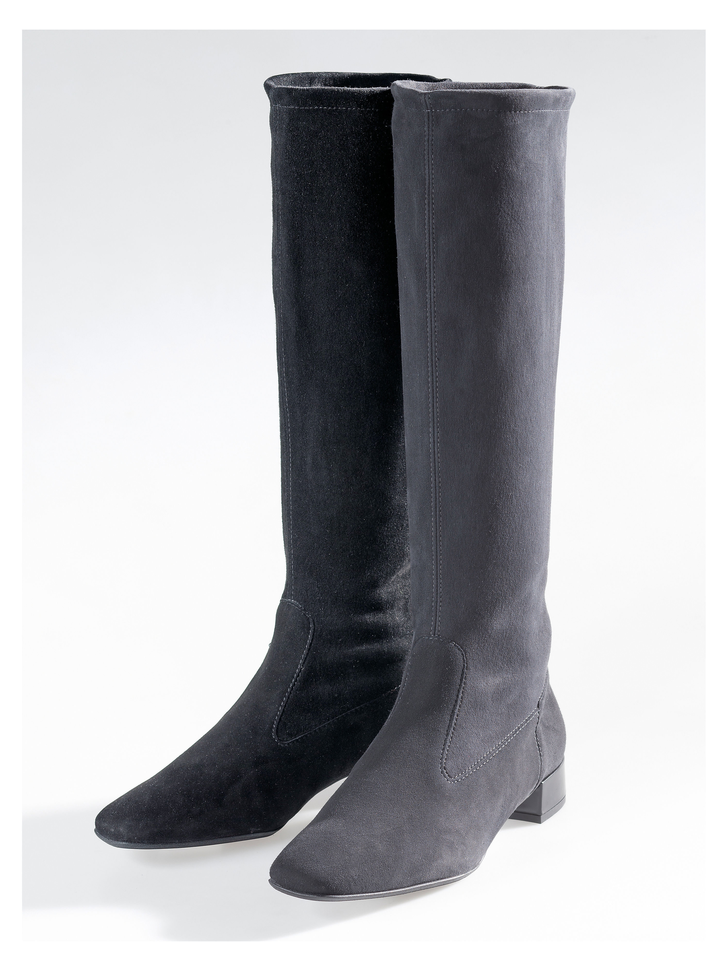 Image of Leather stretch boots Peter Kaiser grey