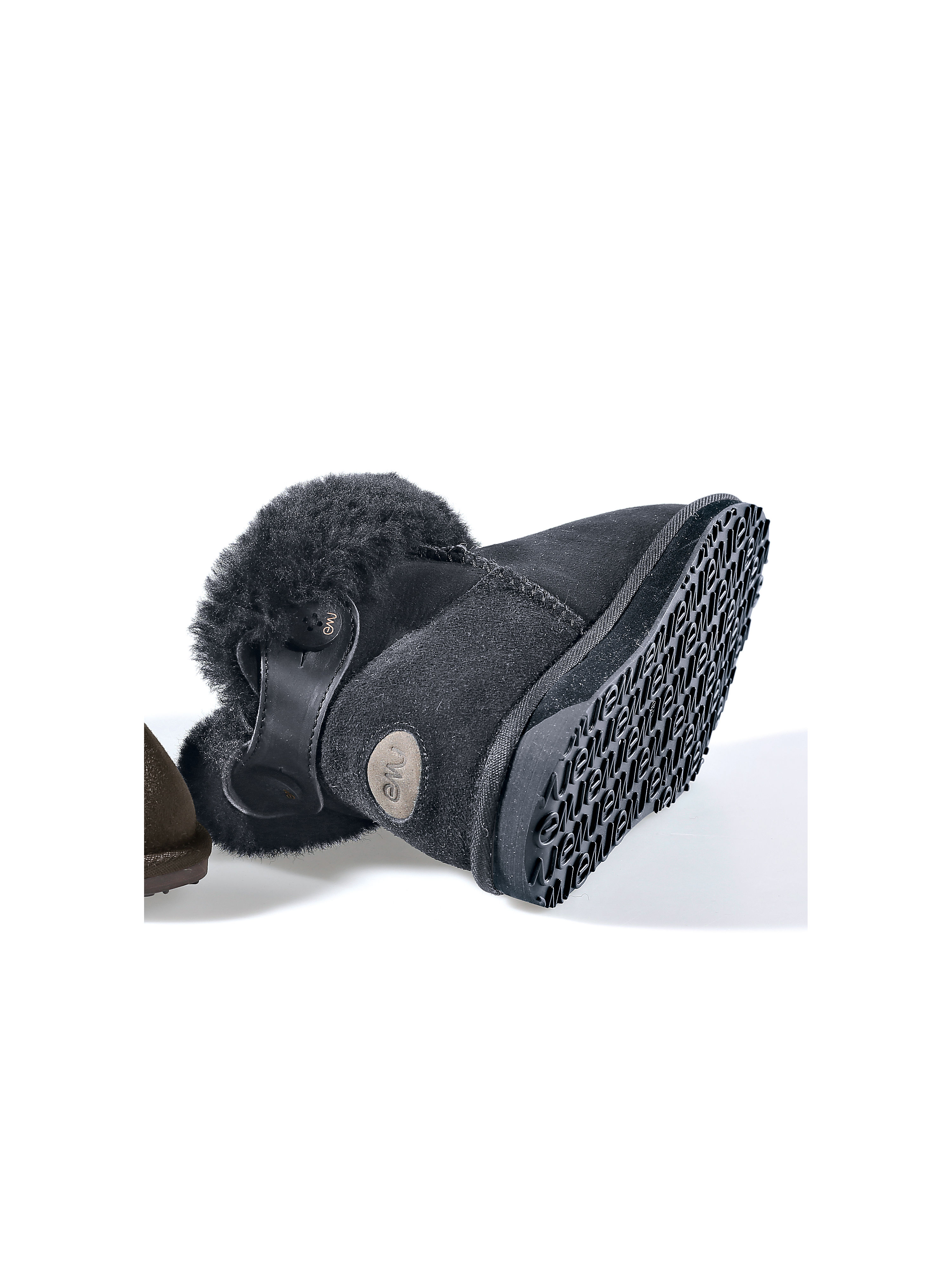 Image of Short slip-on ankle boots Emu black