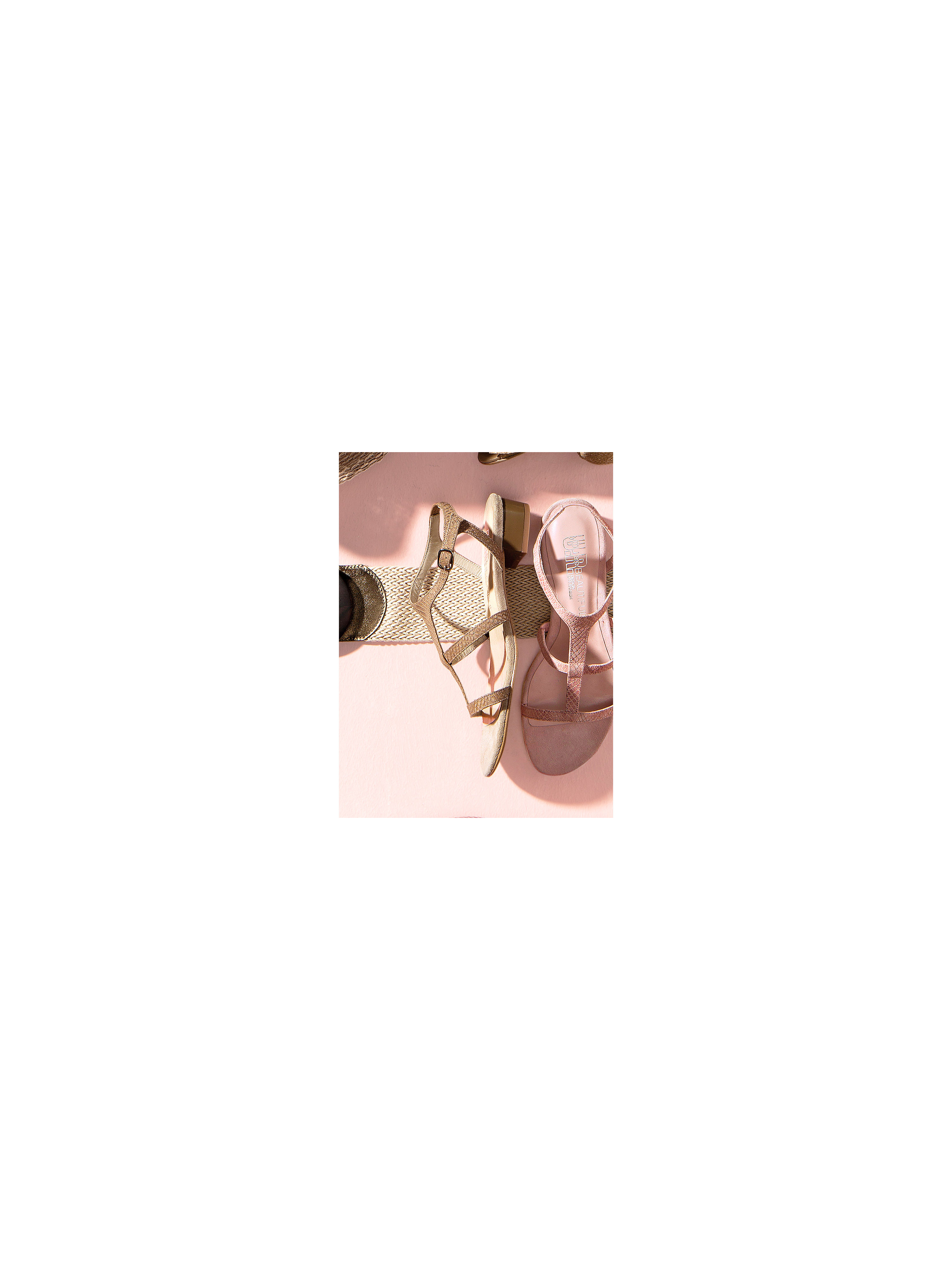 Image of Sandals made from kidskin nappa Uta Raasch beige