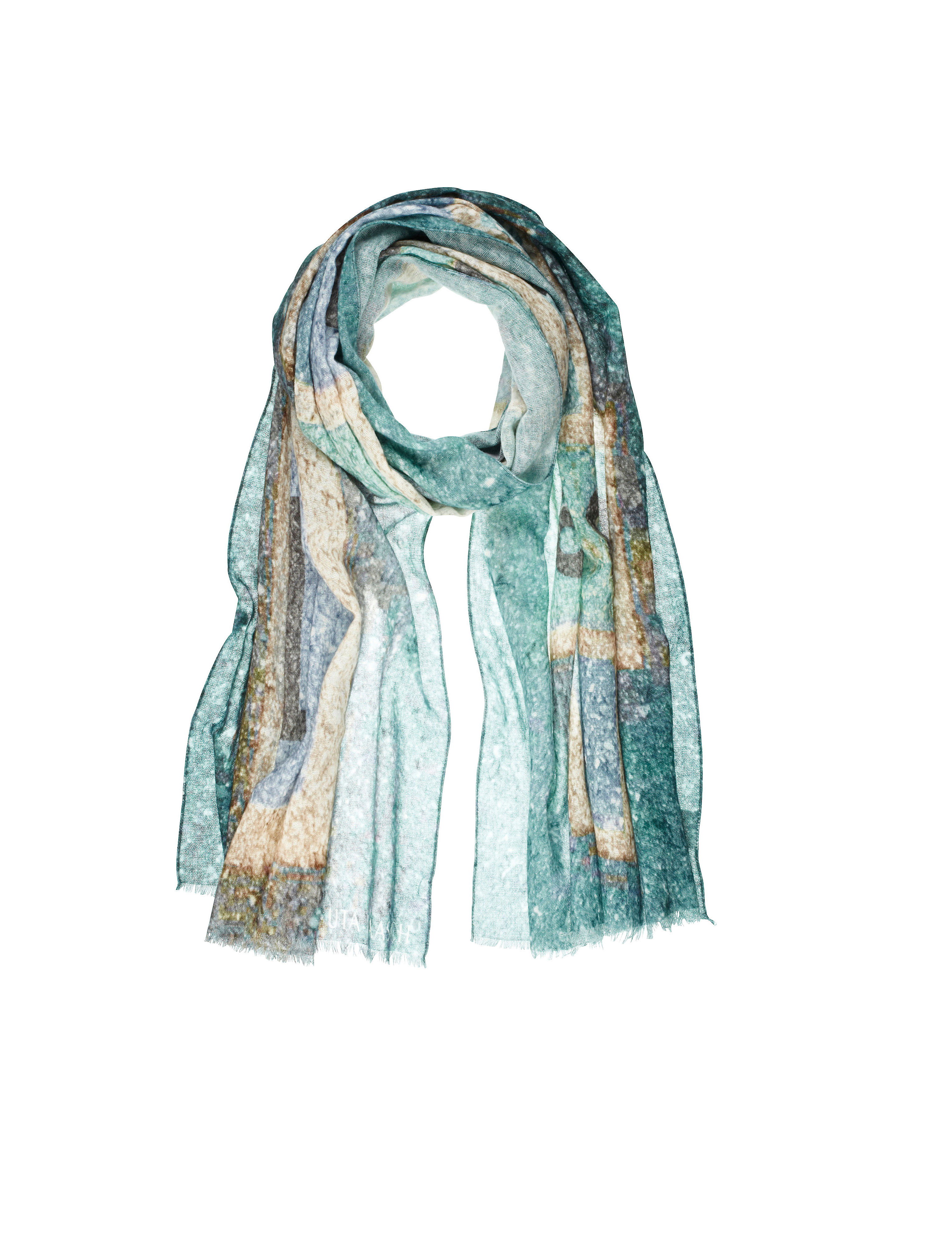 Image of Elegant scarf Uta Raasch green