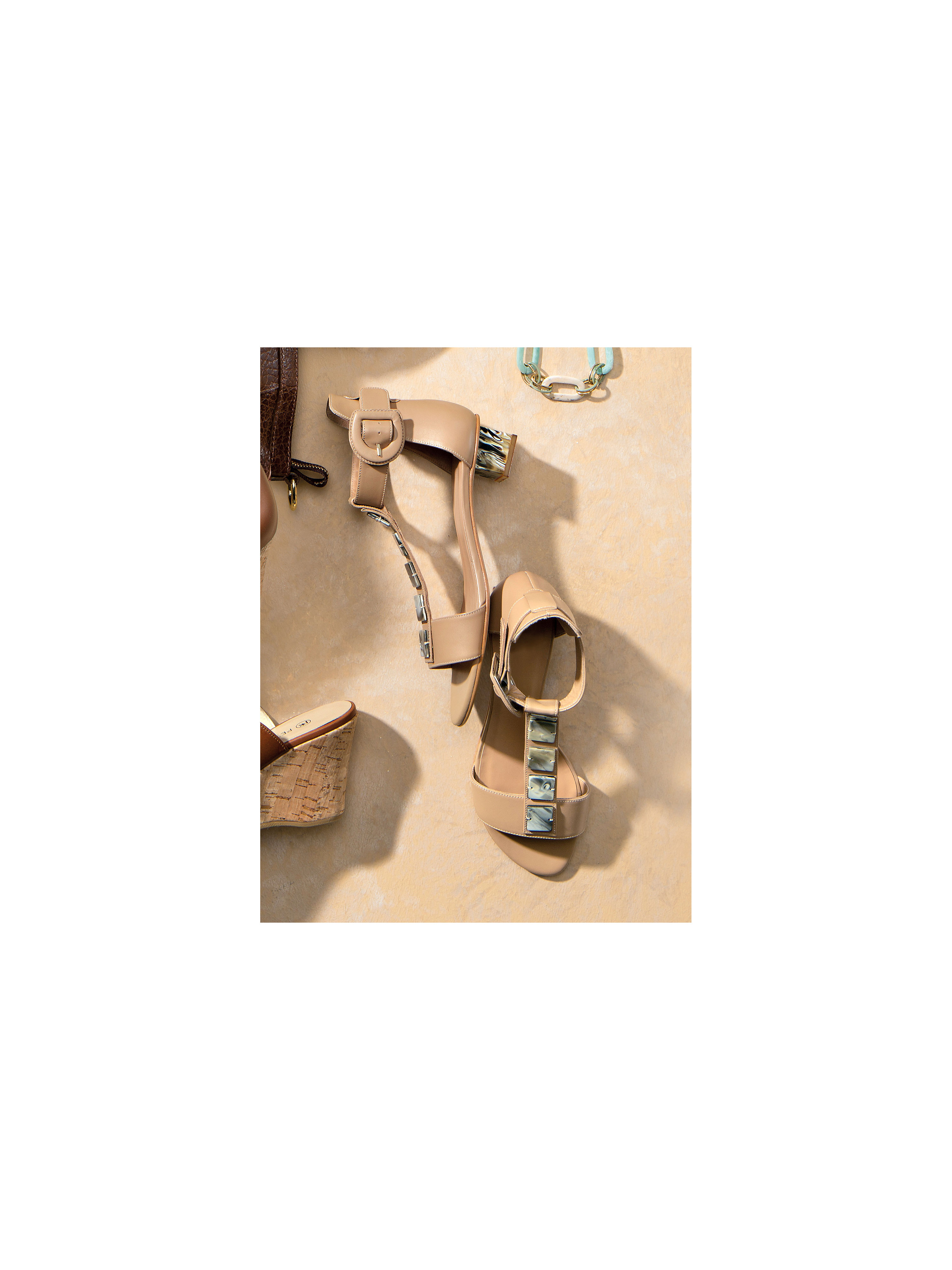 Image of Trendy sandals made from the finest cowskin nappa Uta Raasch beige