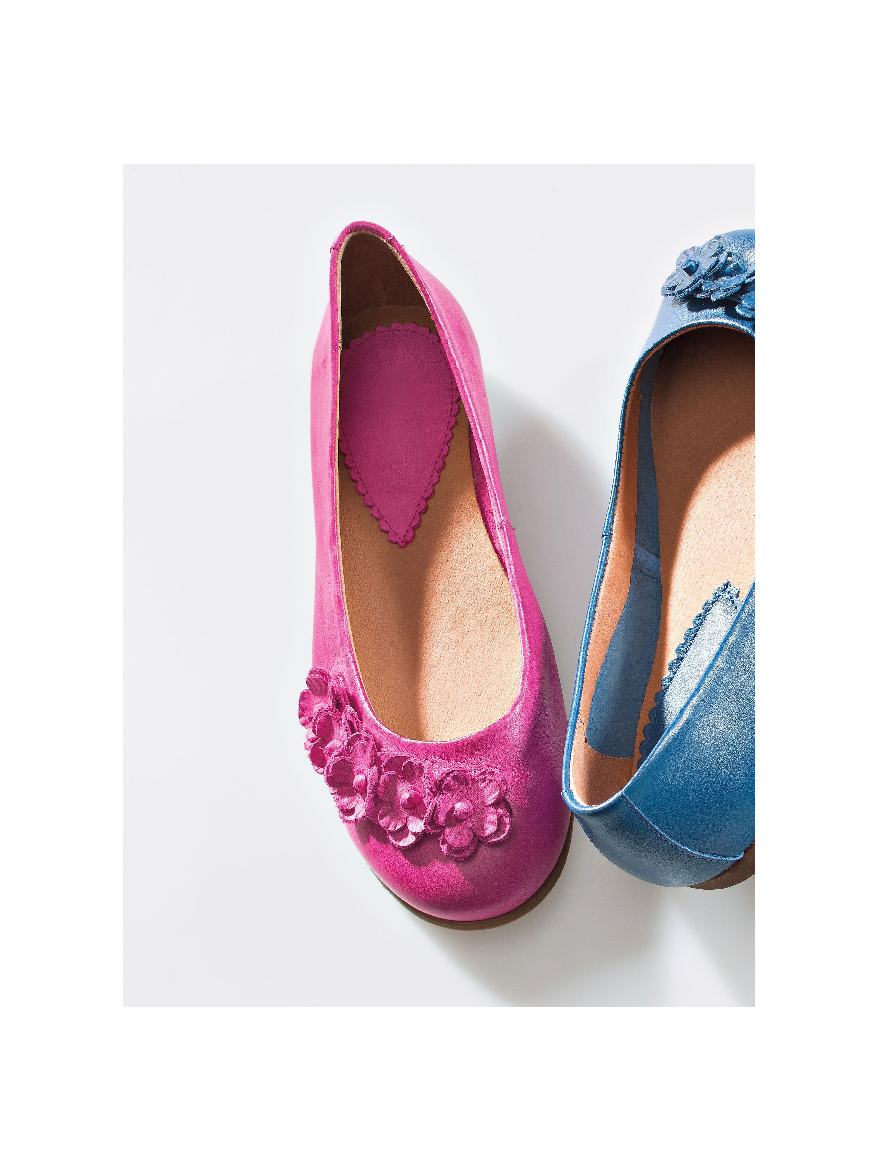 Image of Sleek ballerinas Peter Hahn bright pink