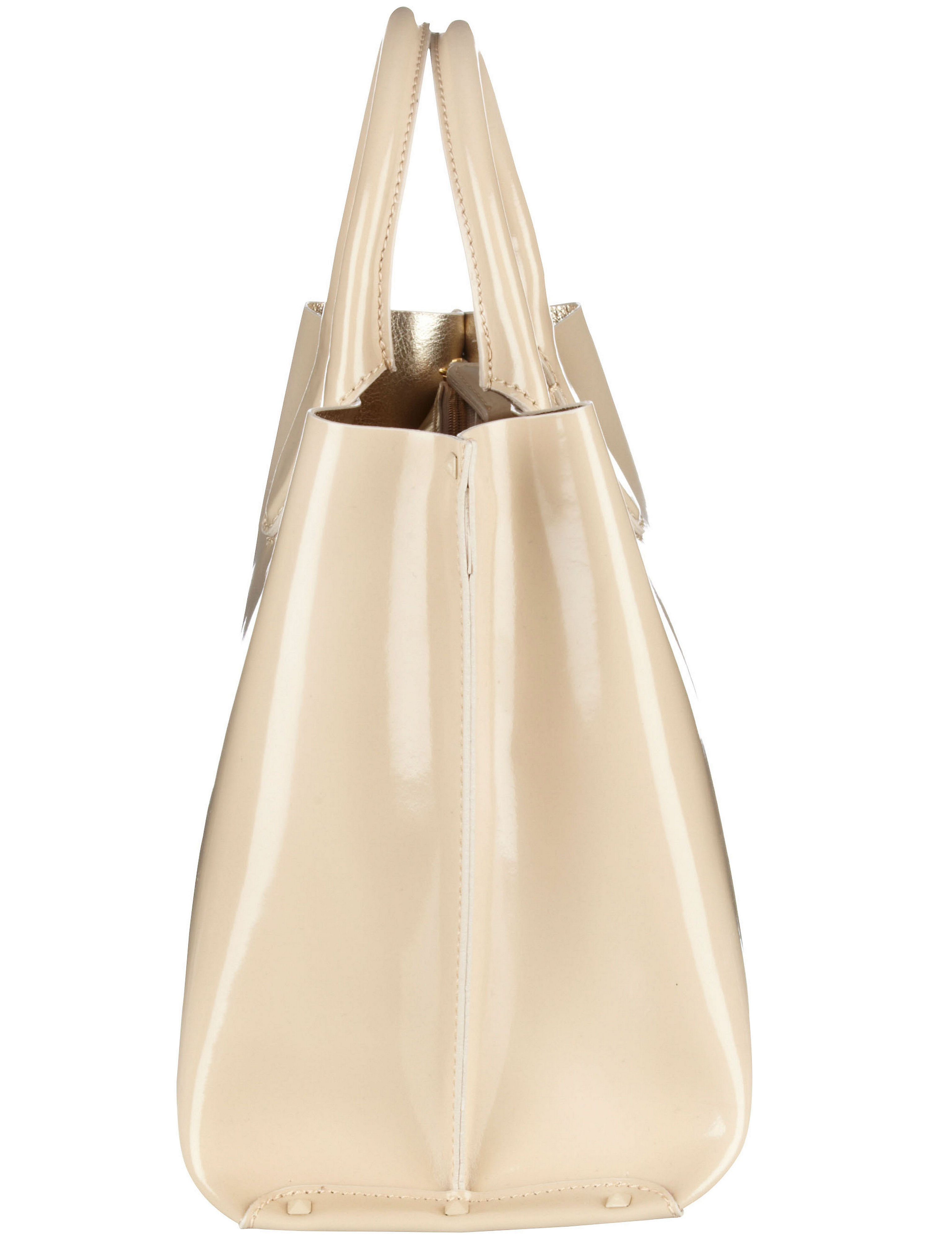 Image of Handbag made from lustrous nappa leather Uta Raasch beige