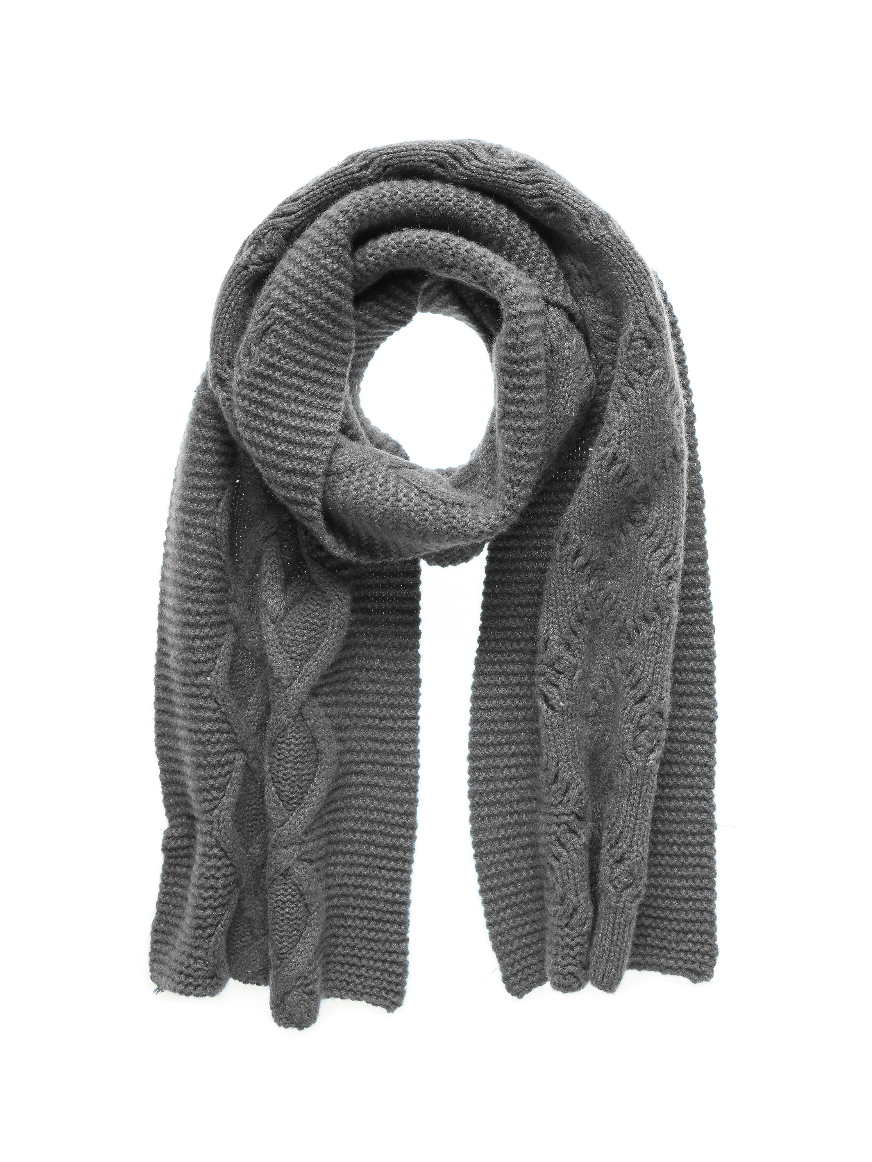 Image of Scarf in 100% cashmere cashmere grey