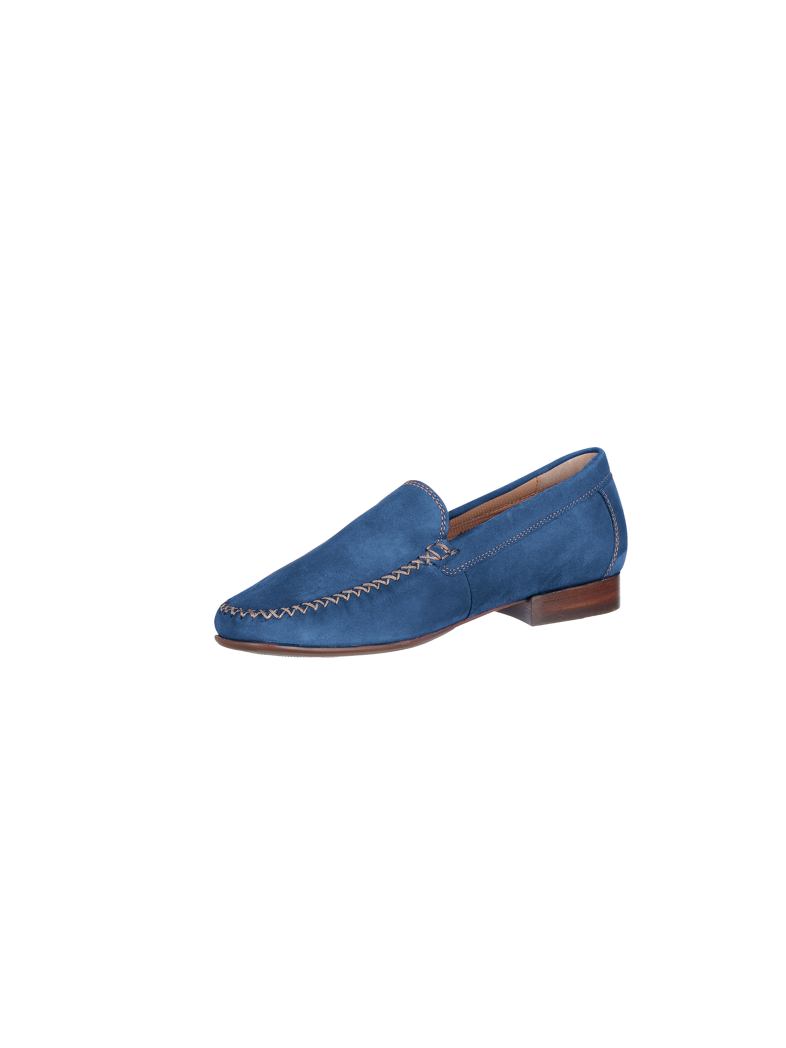 Image of Premium kidskin suede moccasins Sioux blue