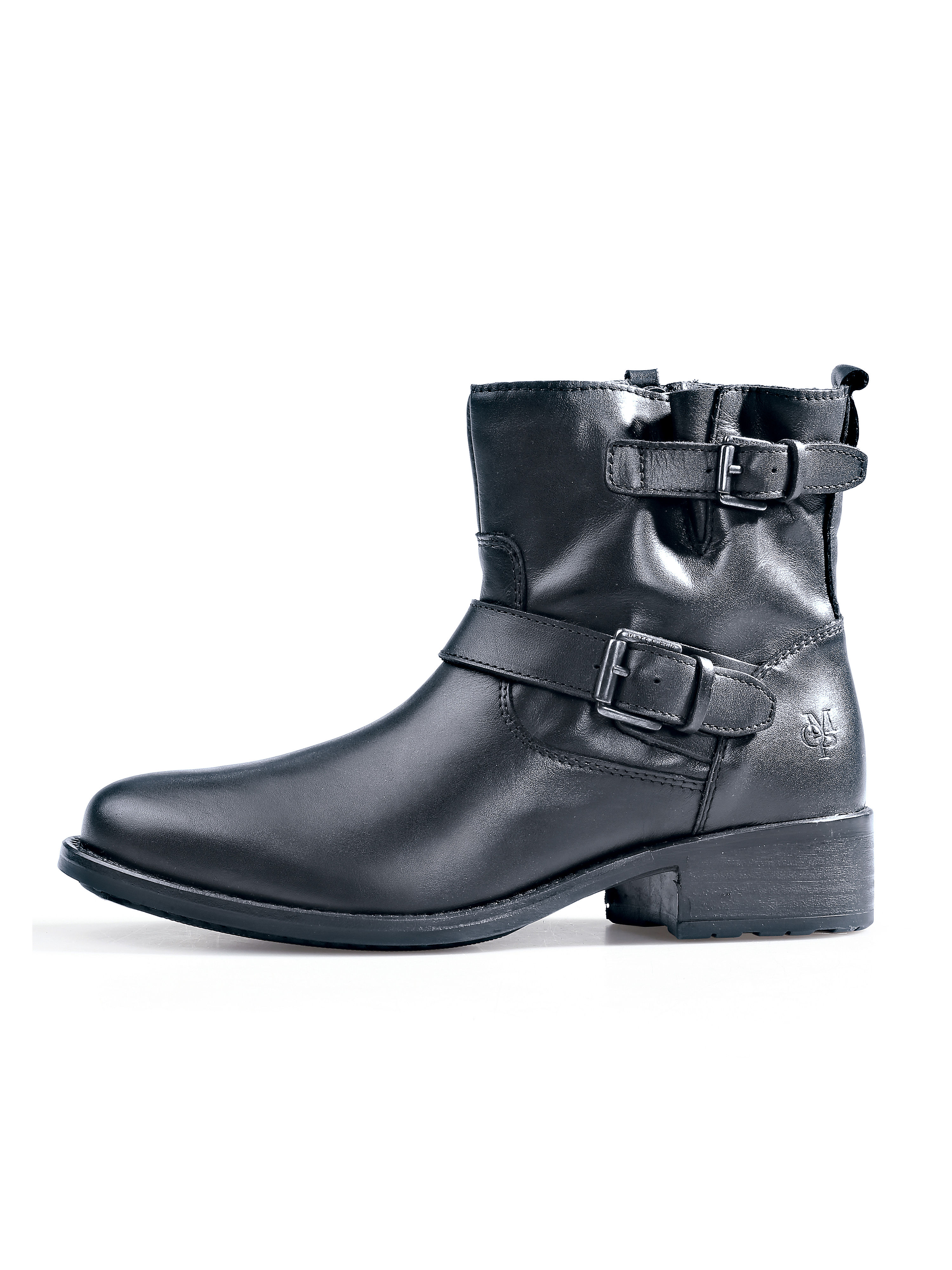 Image of Calfskin nappa ankle boots Marc O´Polo black