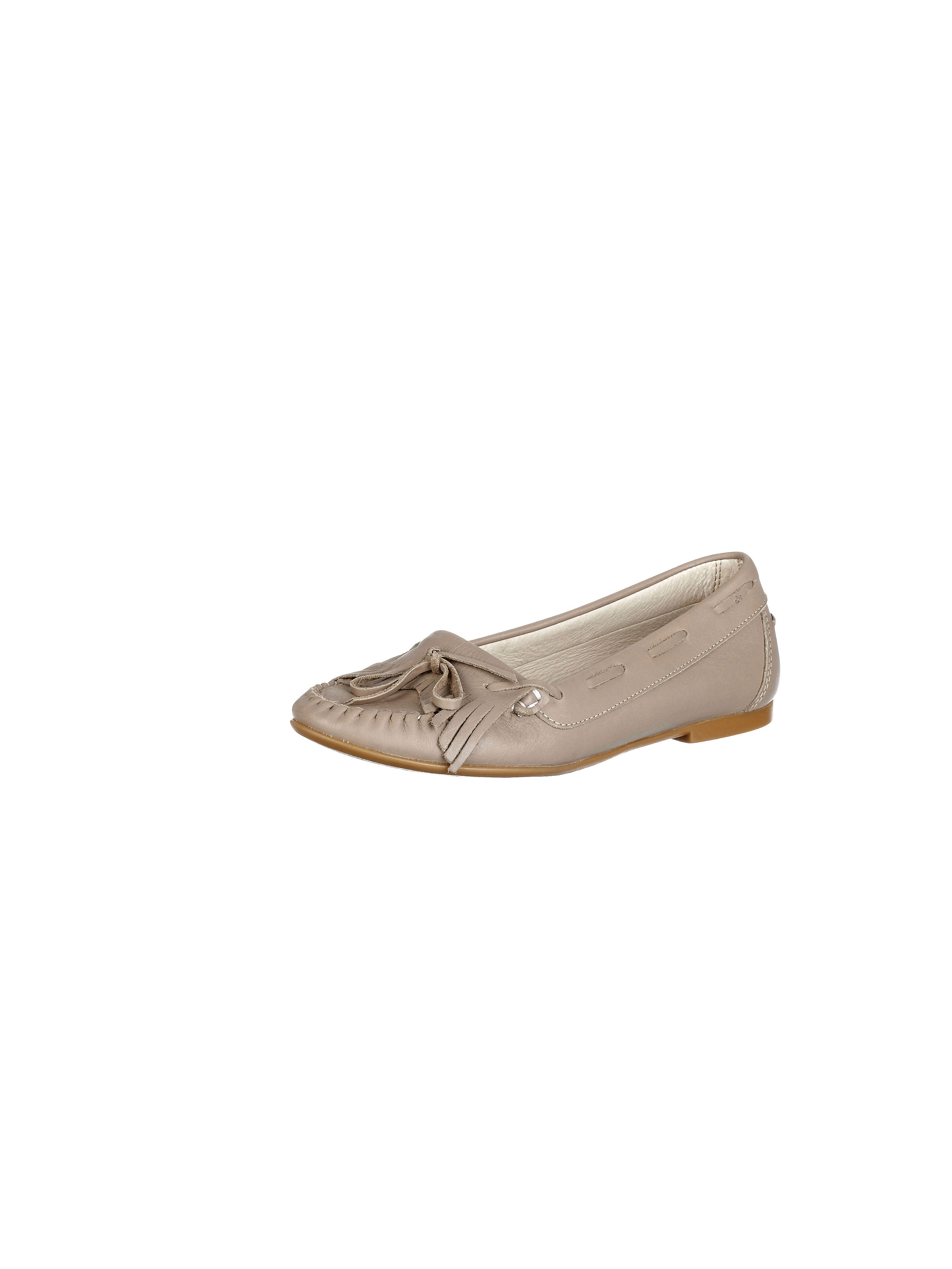 Image of Nappa leather ballerinas Peter Hahn beige