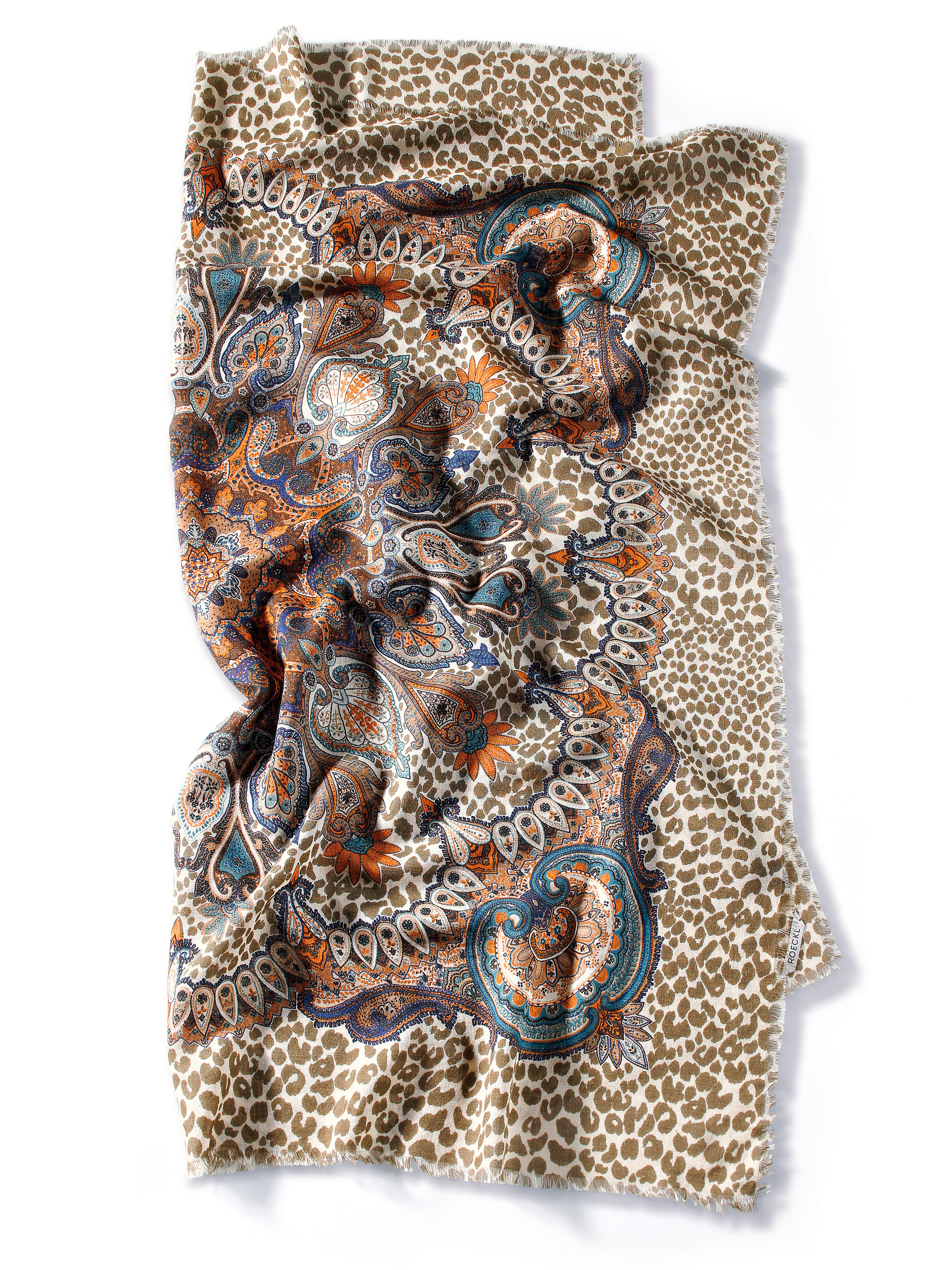 Image of Square Wild-Paisley scarf Roeckl multicoloured