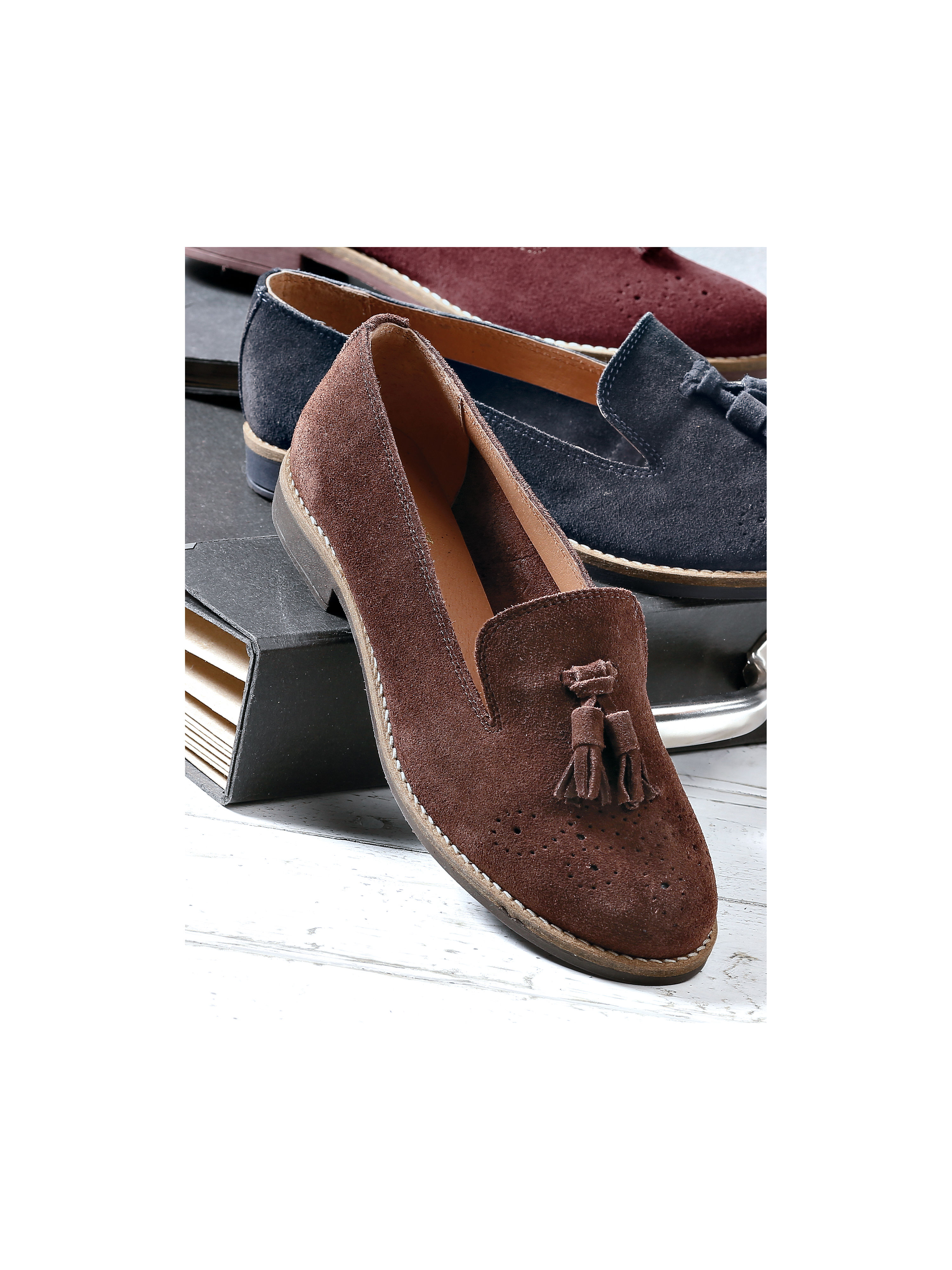 Image of Sporty slip-ons Peter Hahn brown