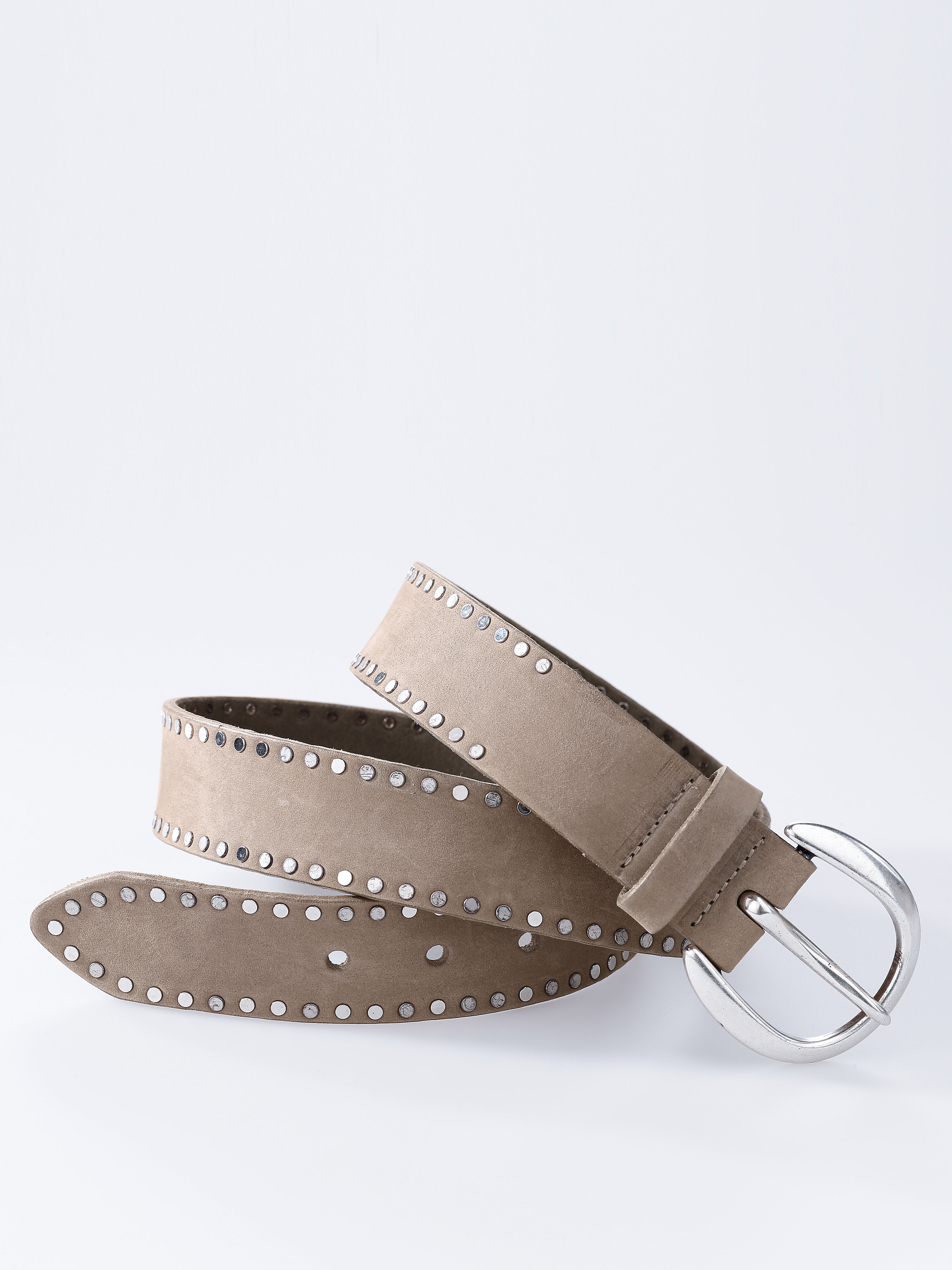 Image of Suede belt Peter Hahn beige