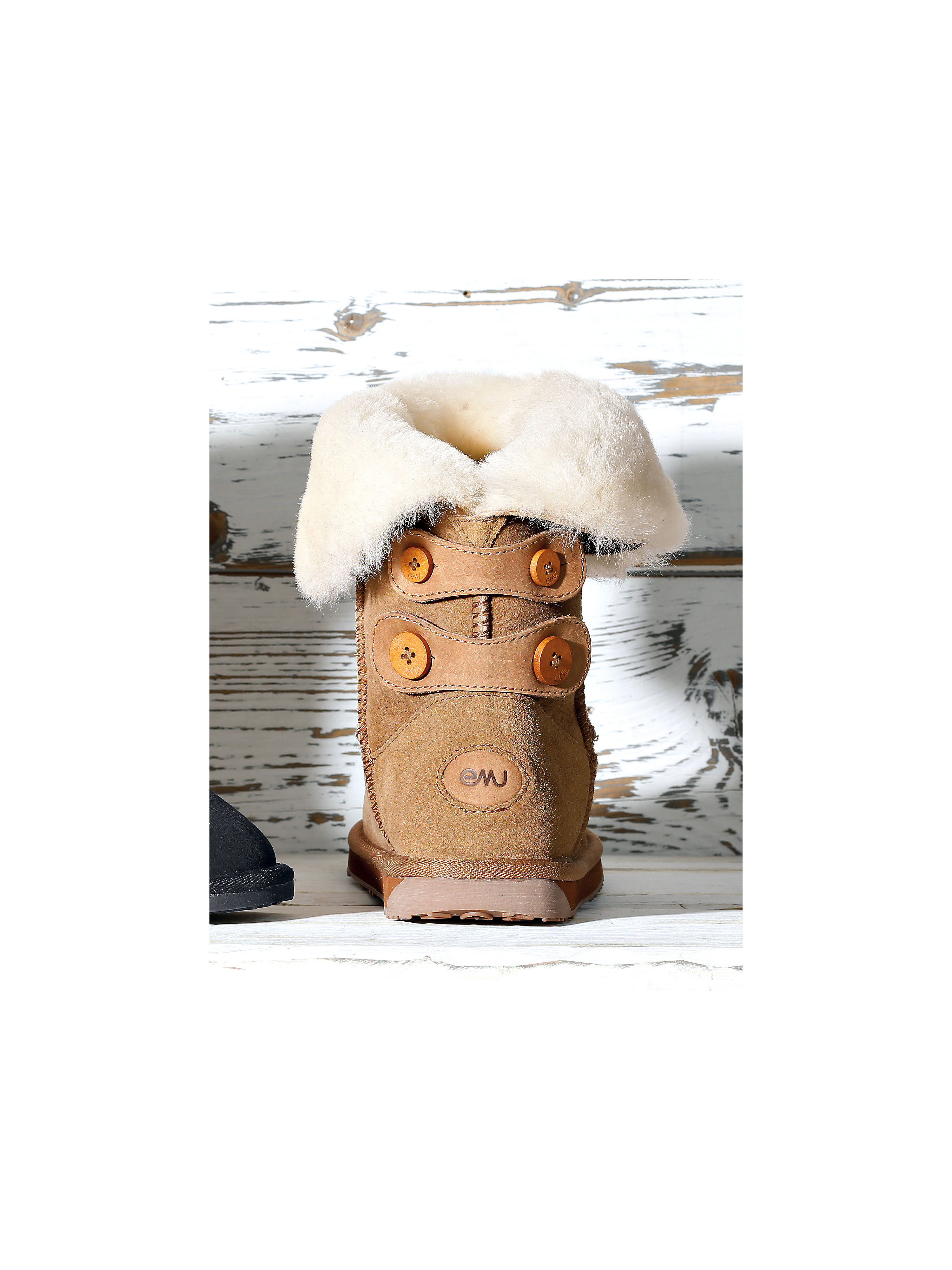 Image of Slip-on ankle boots Emu brown size: 40,5