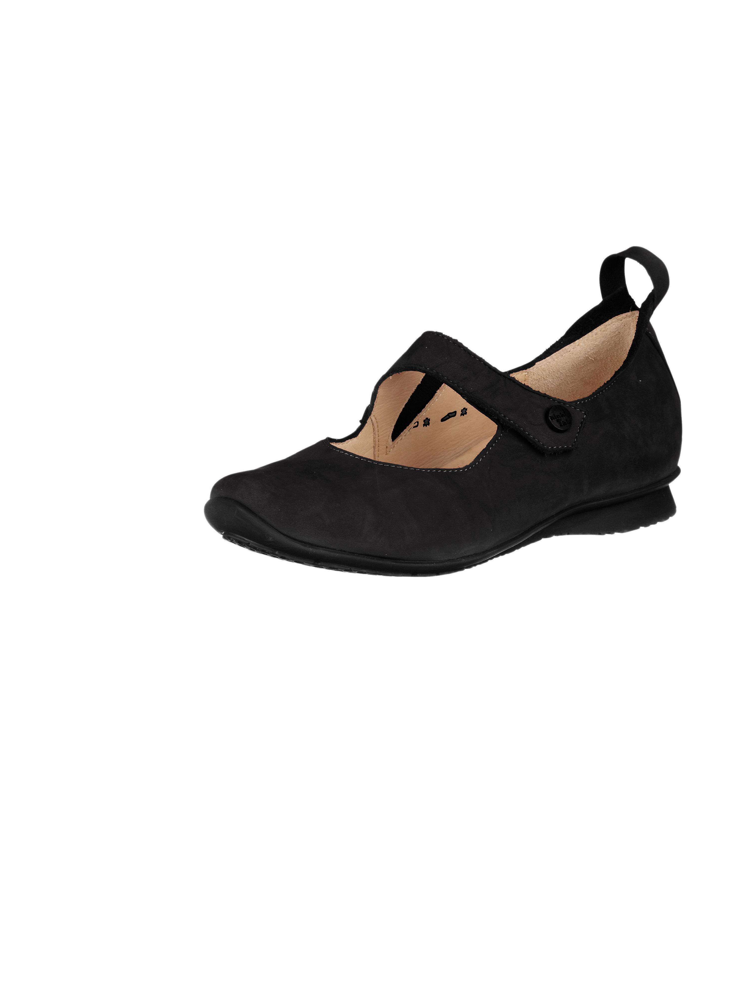 Image of Cowskin nubuck leather low shoes Think! black