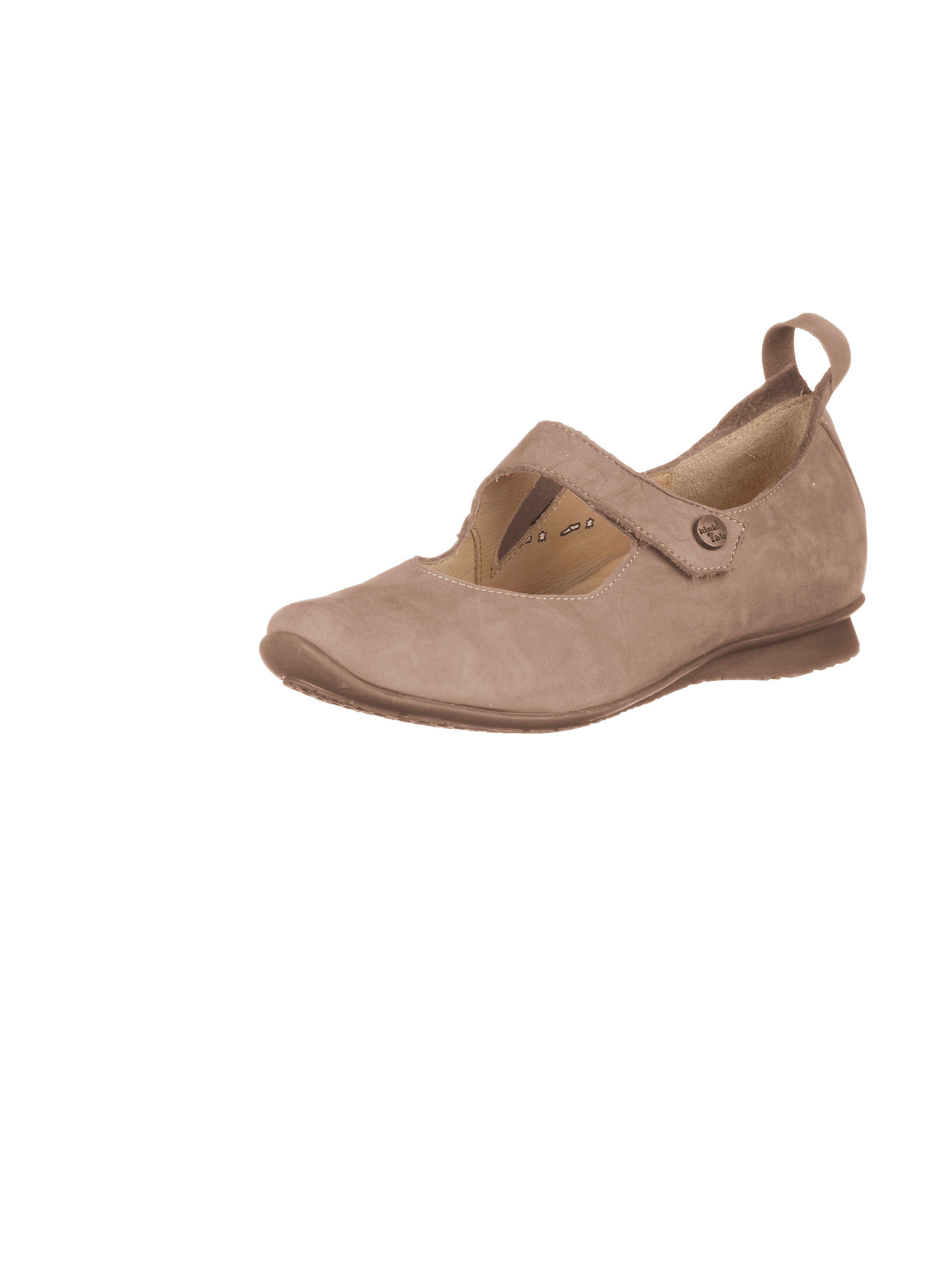 Image of Cowskin nubuck leather low shoes Think! beige