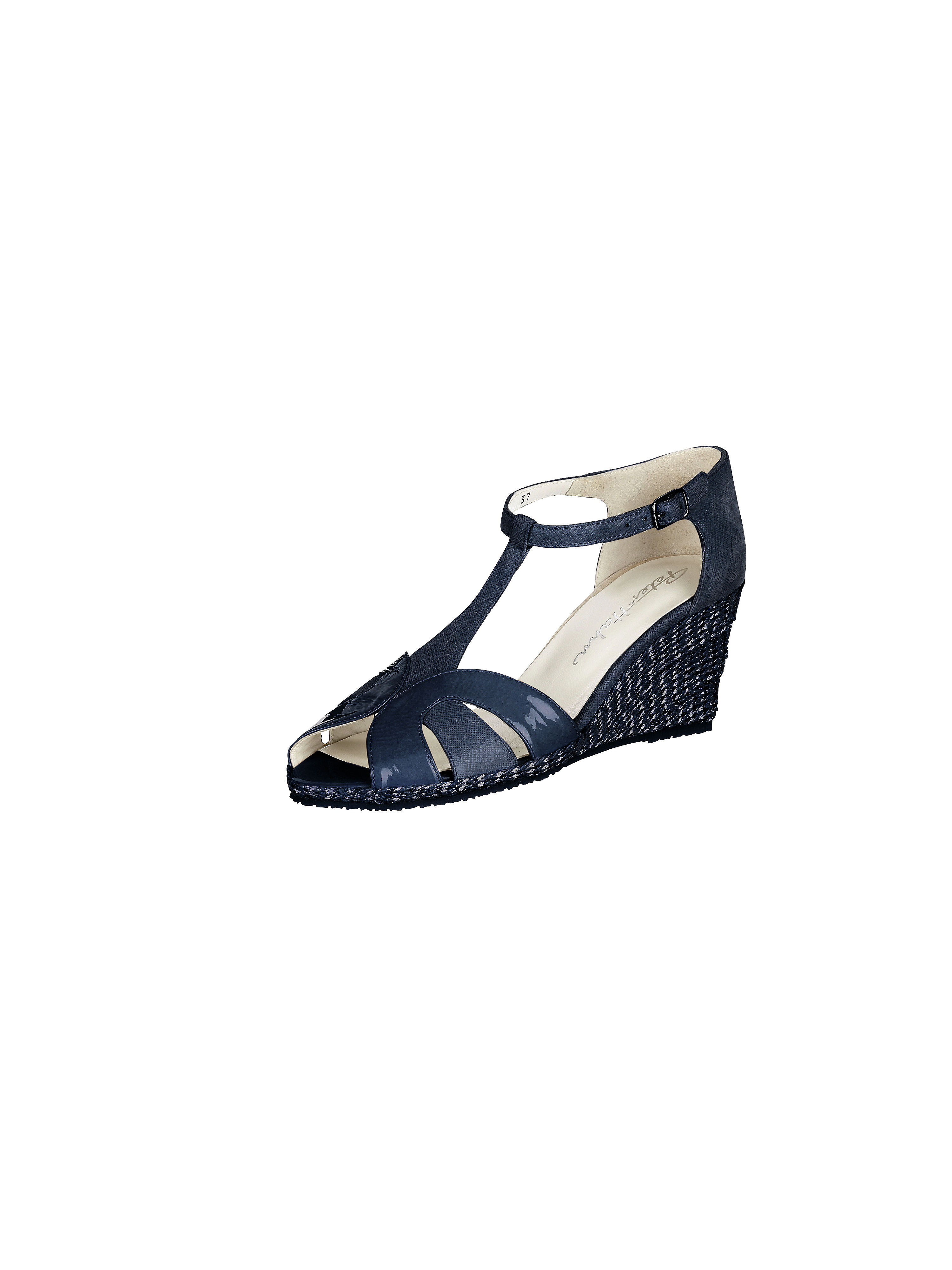 Image of Wedge sandals Peter Hahn blue size: 38