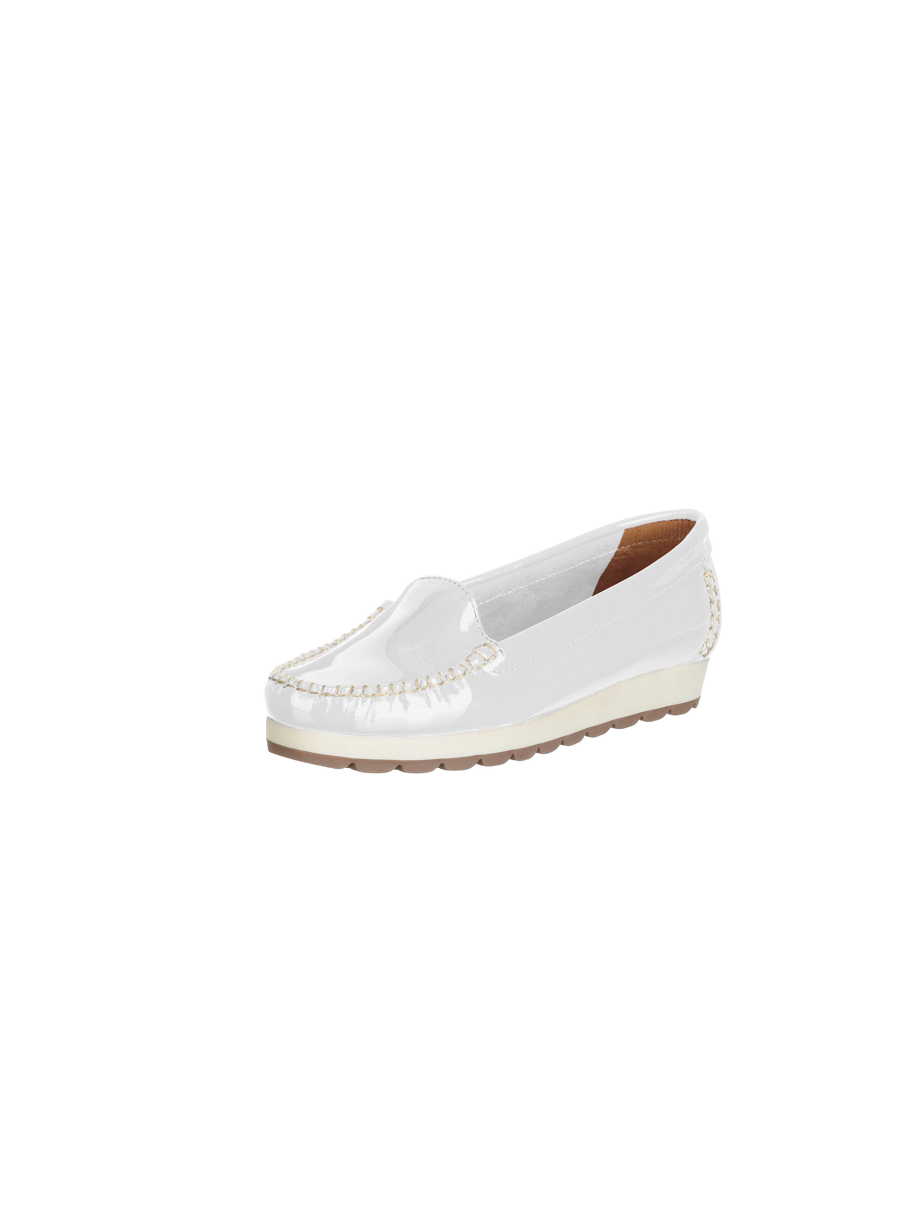Image of Lightweight, summery moccasins Peter Hahn white size: 40