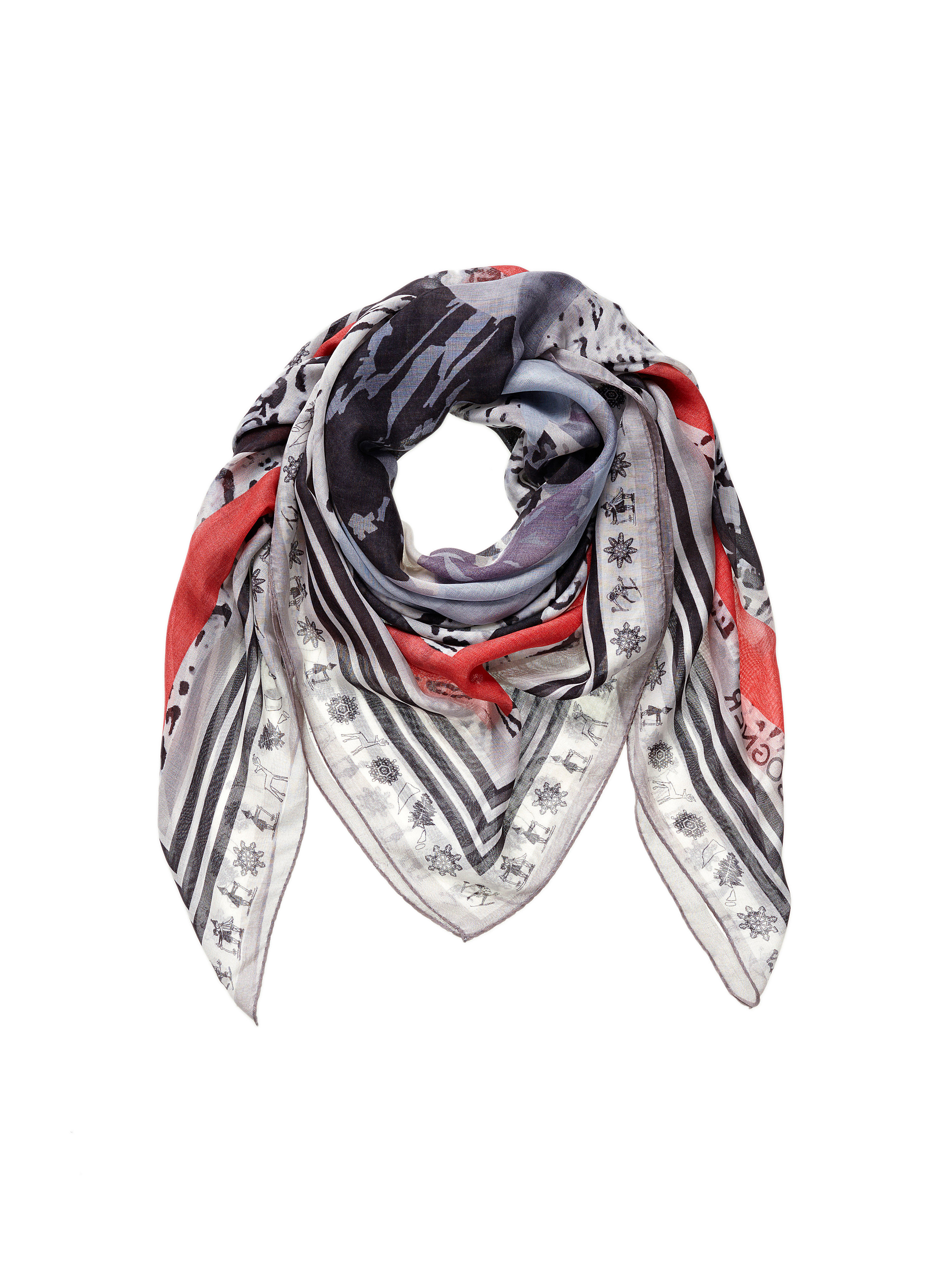 Image of Scarf with rolled edges Bogner beige