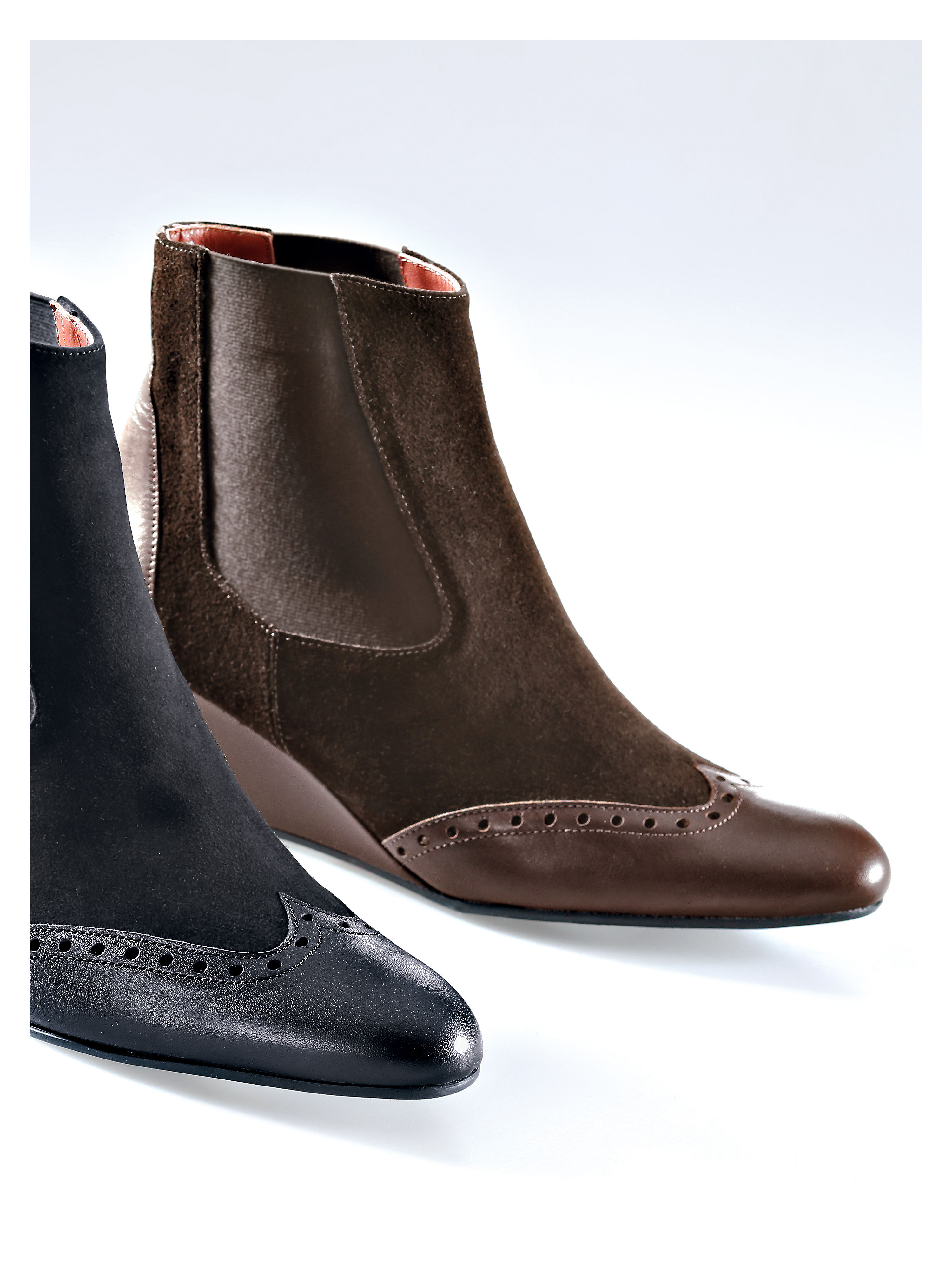 Image of Slip-on ankle boots Peter Hahn brown