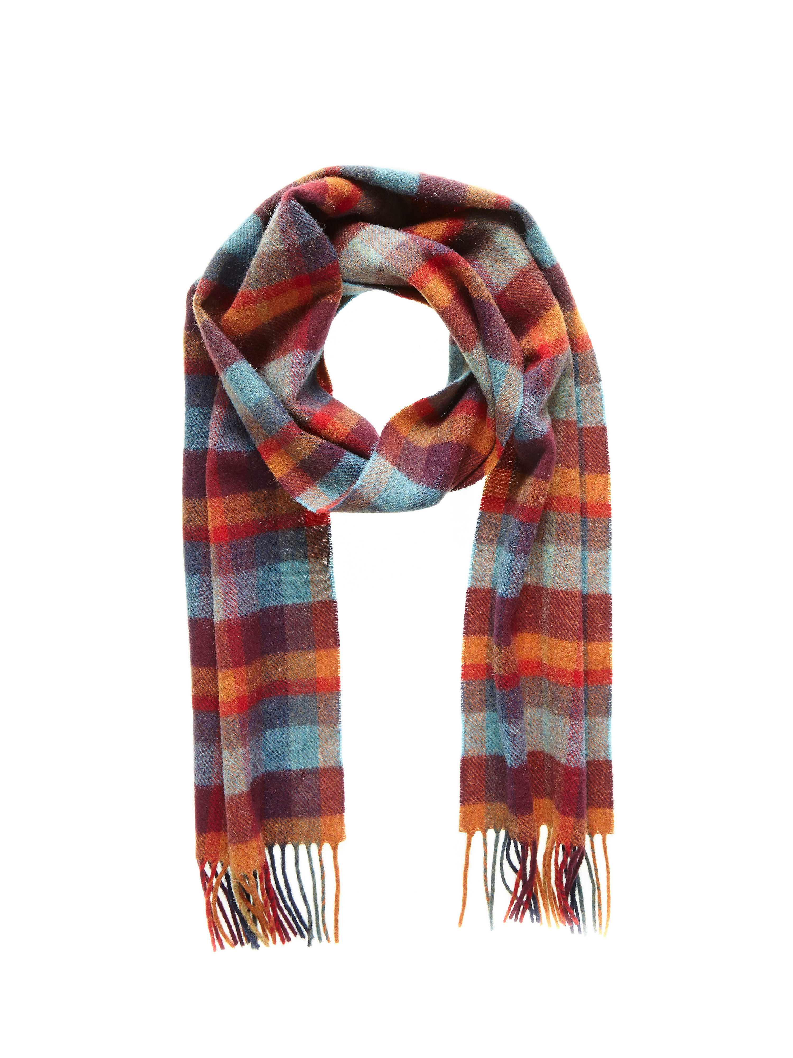 Image of Scarf in 100% new milled wool John Hanly multicoloured