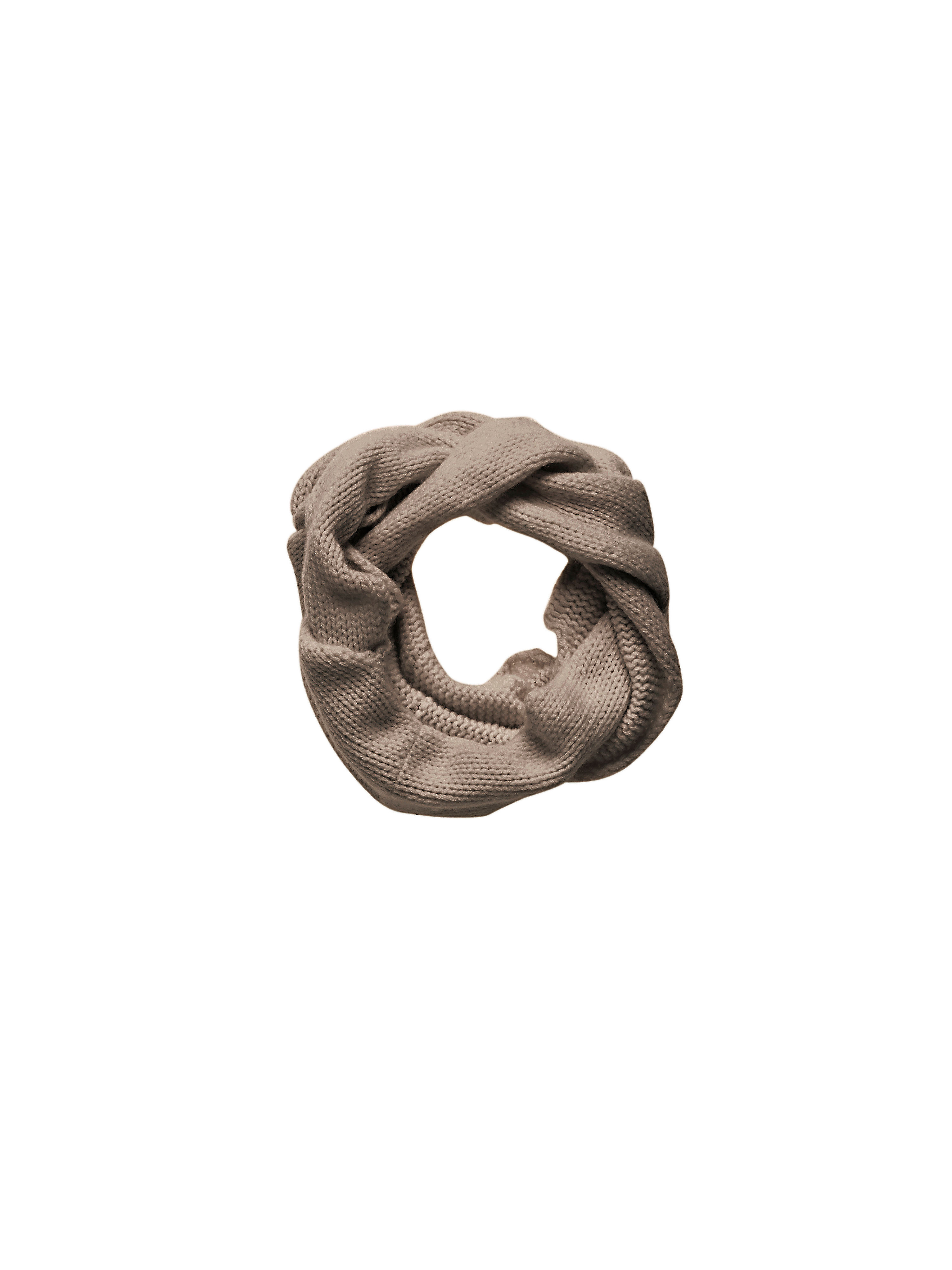 Image of Pure cashmere knitted scarf cashmere beige